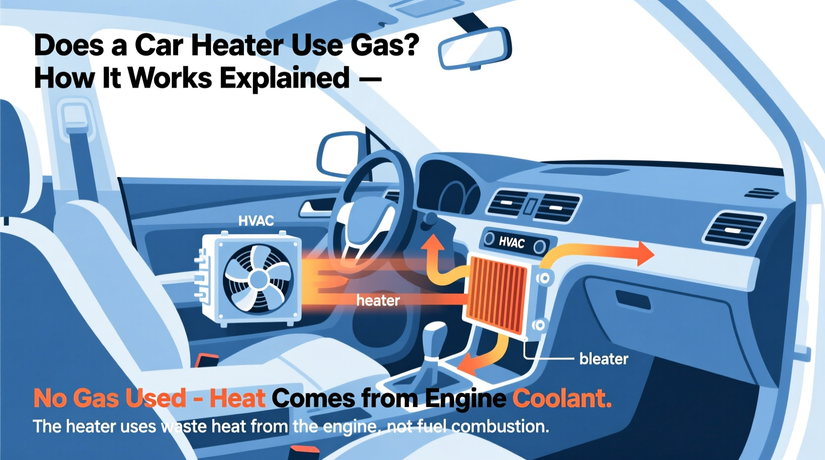 does car heater use gas