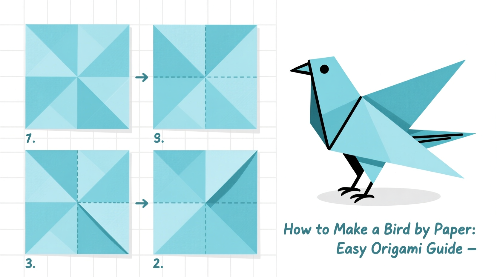 how to make bird by paper