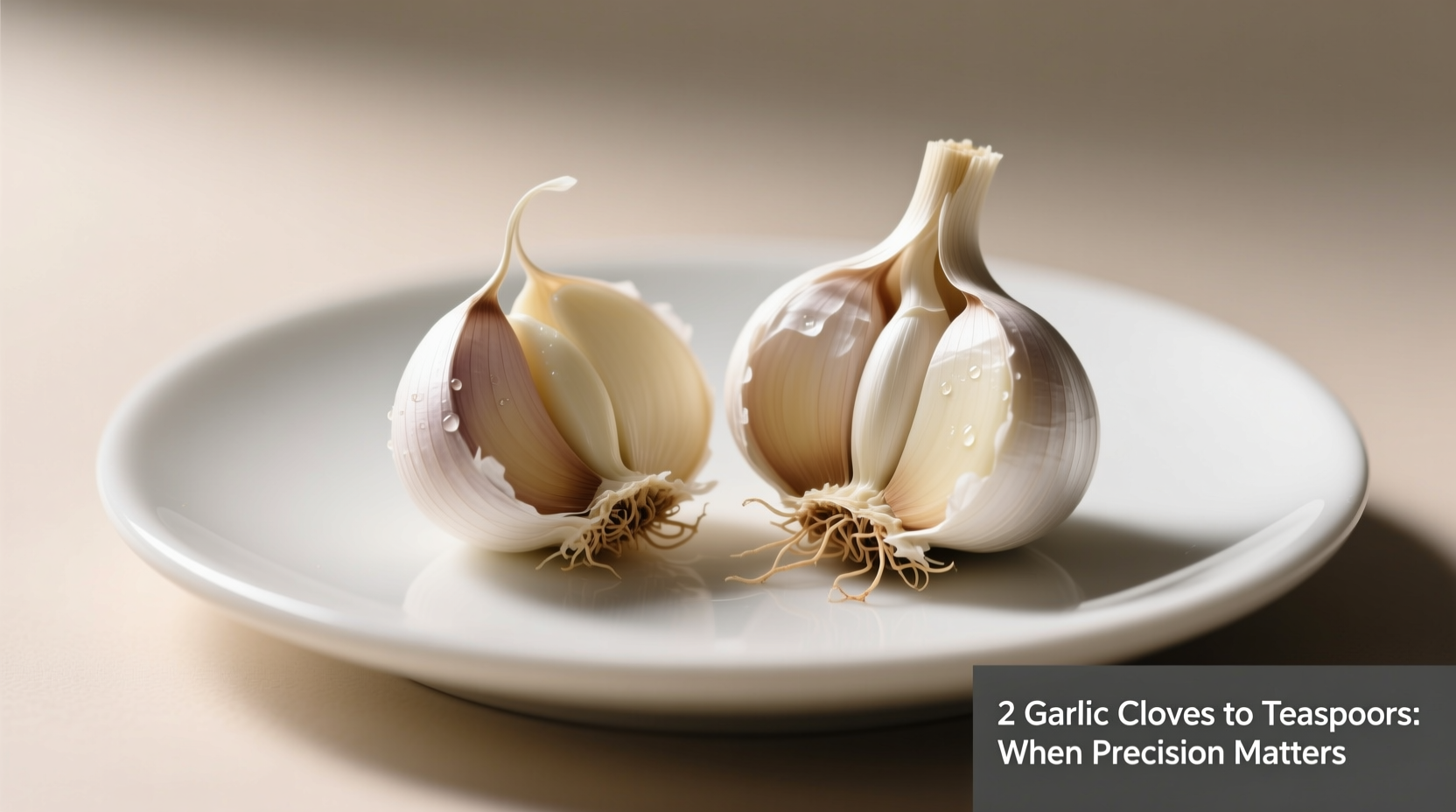 2 garlic cloves to teaspoons when precision matters