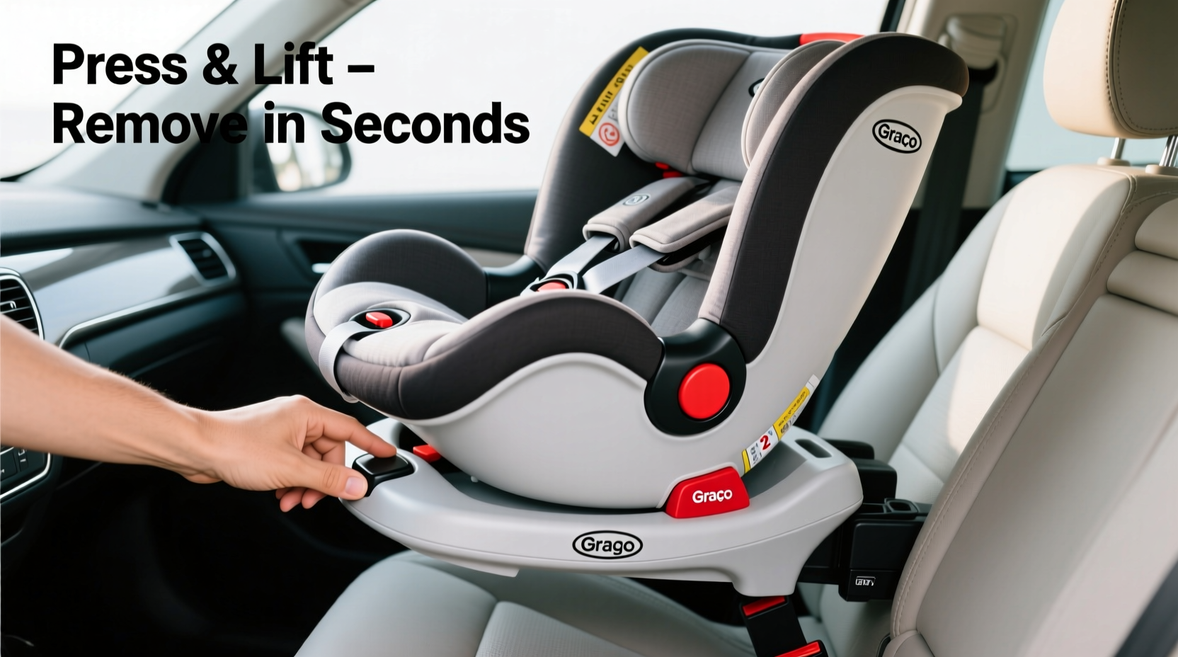 how to remove graco car seat from base