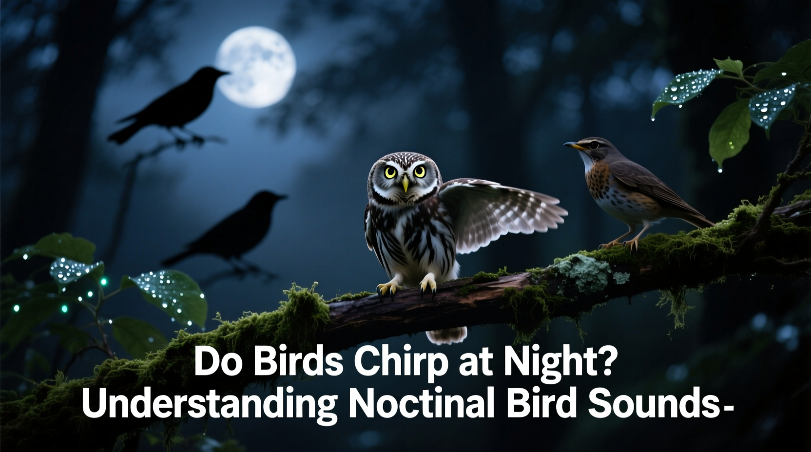 do birds chirp at night