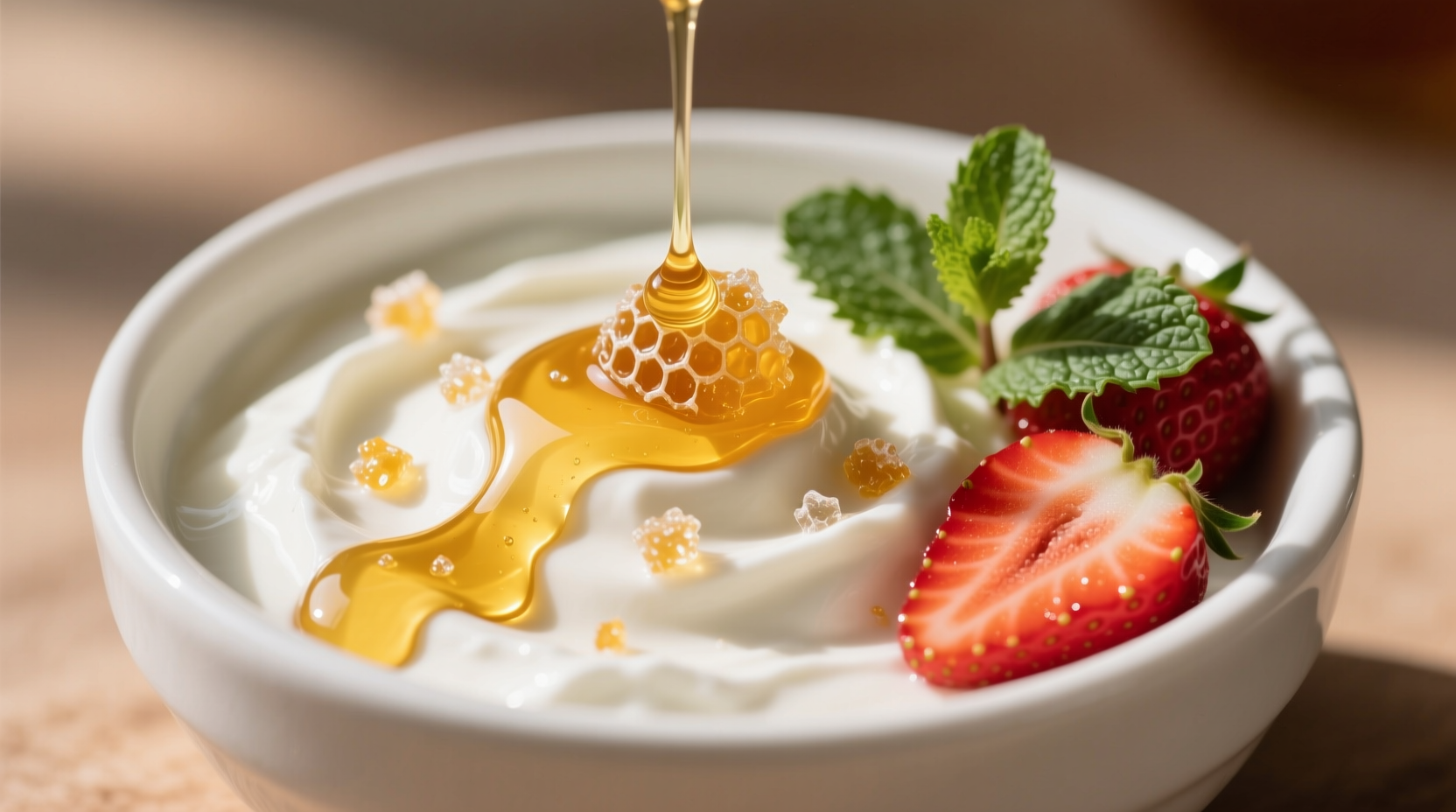 greek yogurt with honey