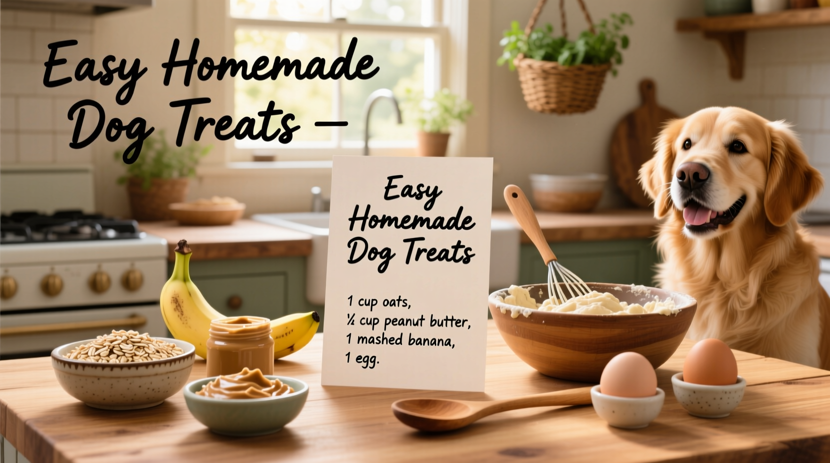 easy homemade dog treats recipes