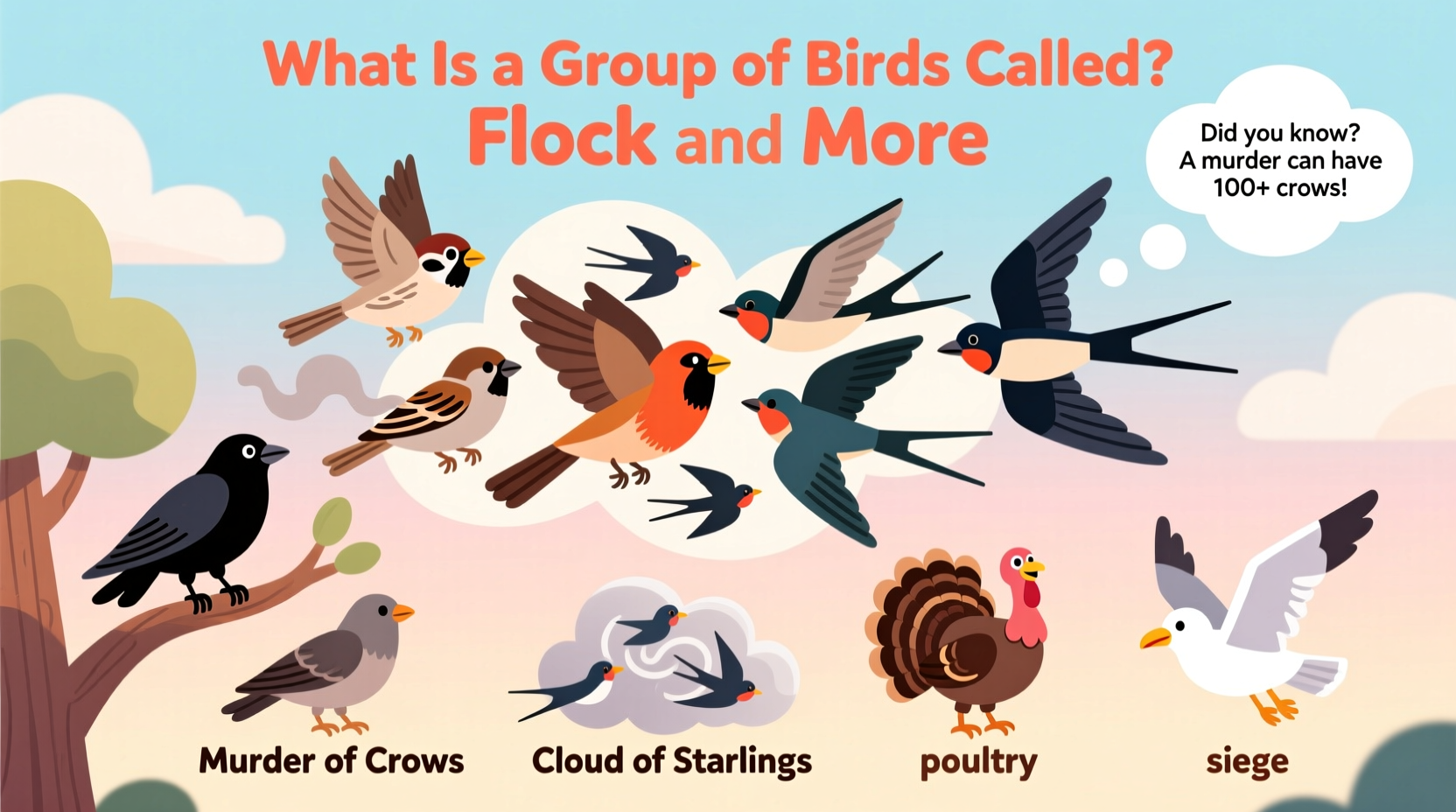 what is a group of birds called