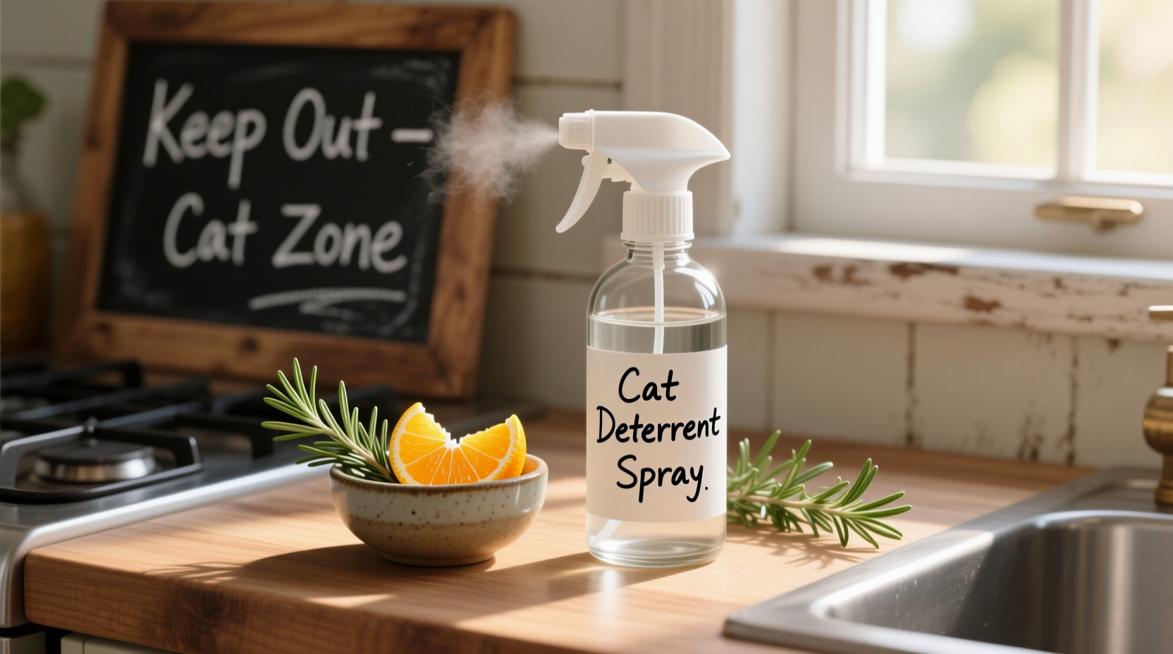 DIY Cat Deterrent Spray: Safe & Effective Homemade Recipe