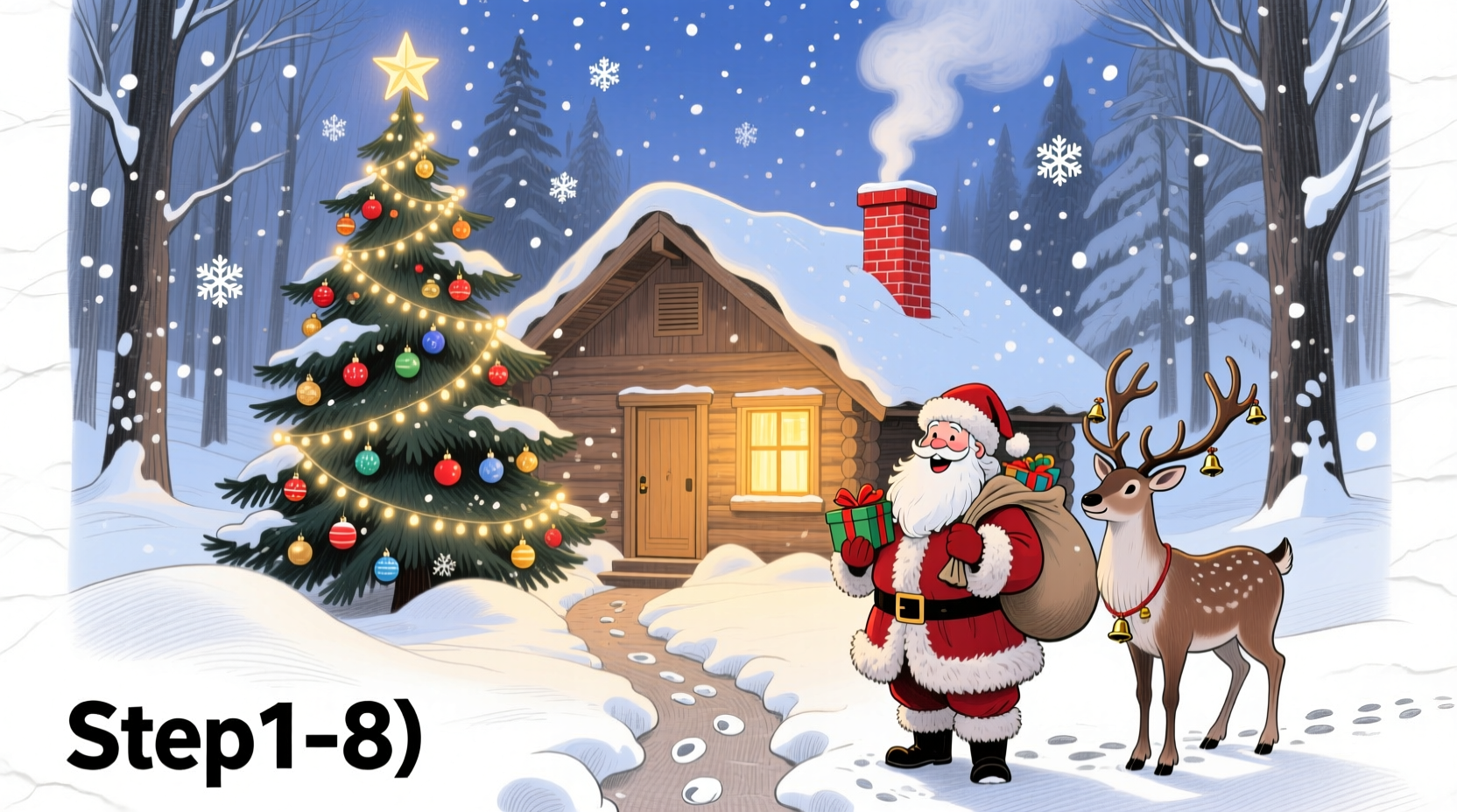 how do you draw a christmas