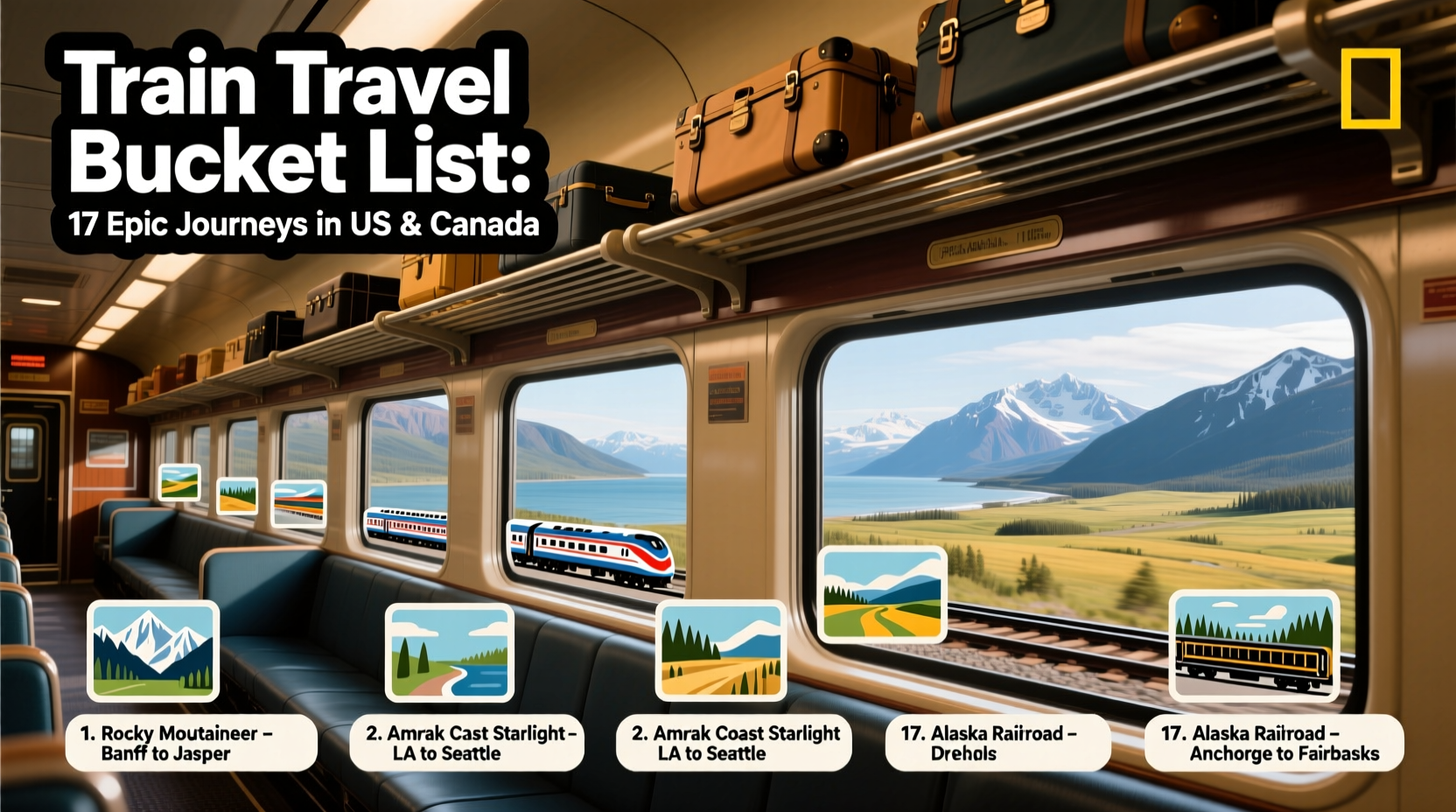 Train Travel Bucket List: 11 U.S. and Canada Trips Guide