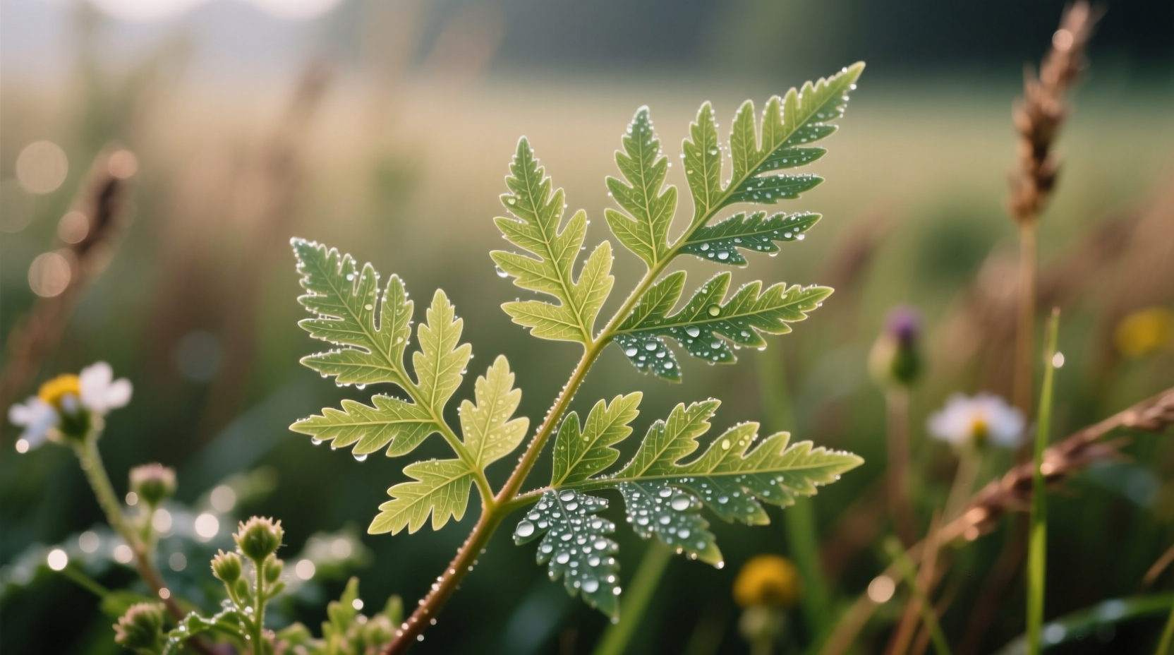 Close-up of wild celery plant showing distinctive leaf structure