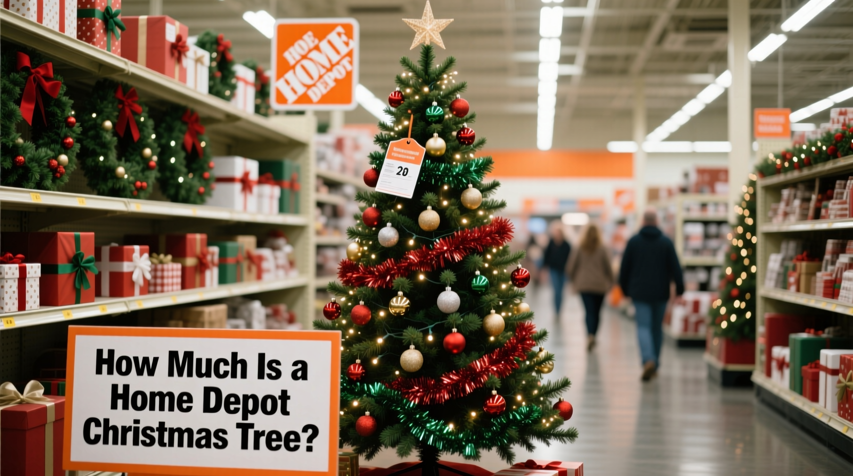 how much is a home depot christmas tree