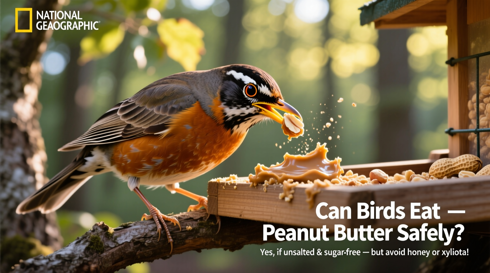 can birds eat peanut butter