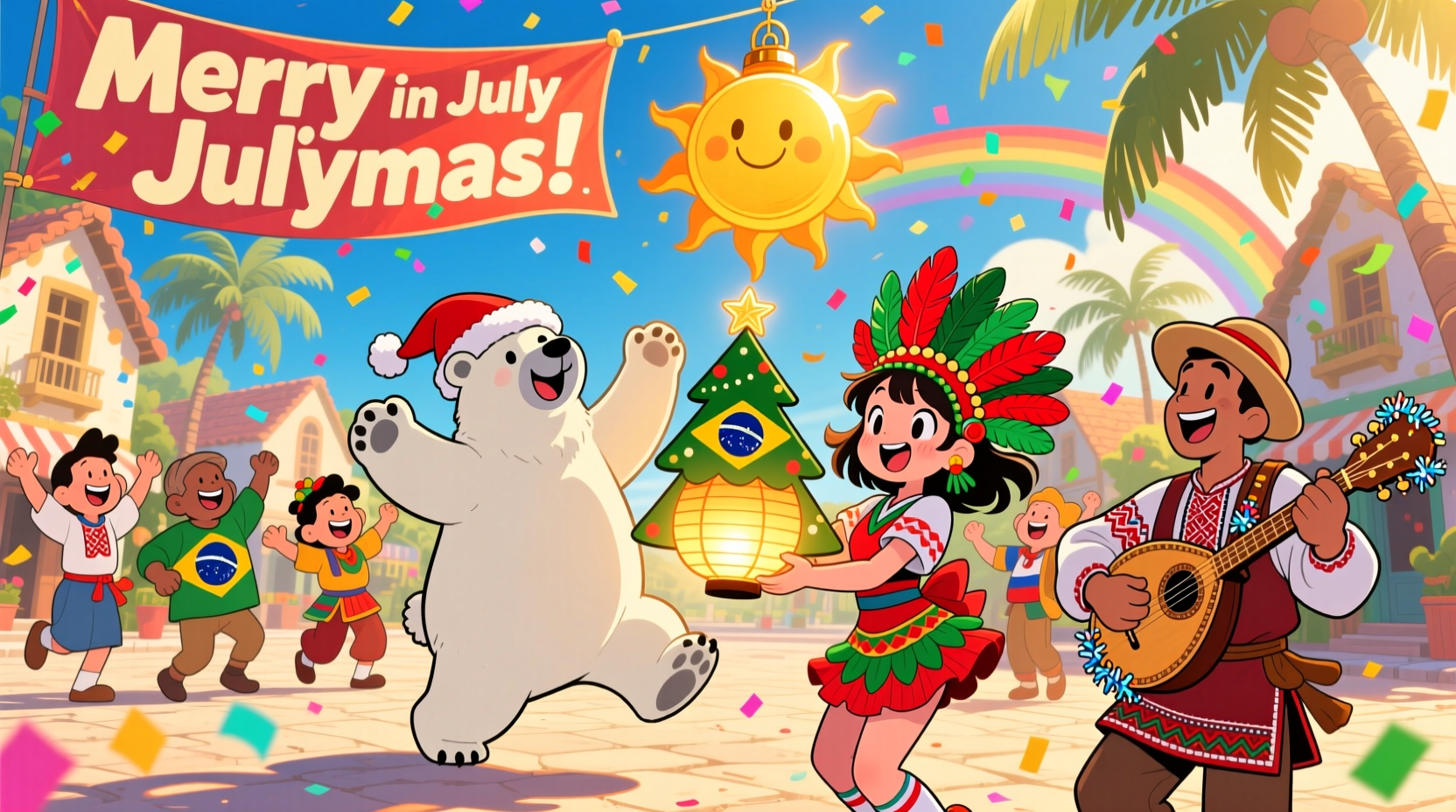 who celebrates christmas in july