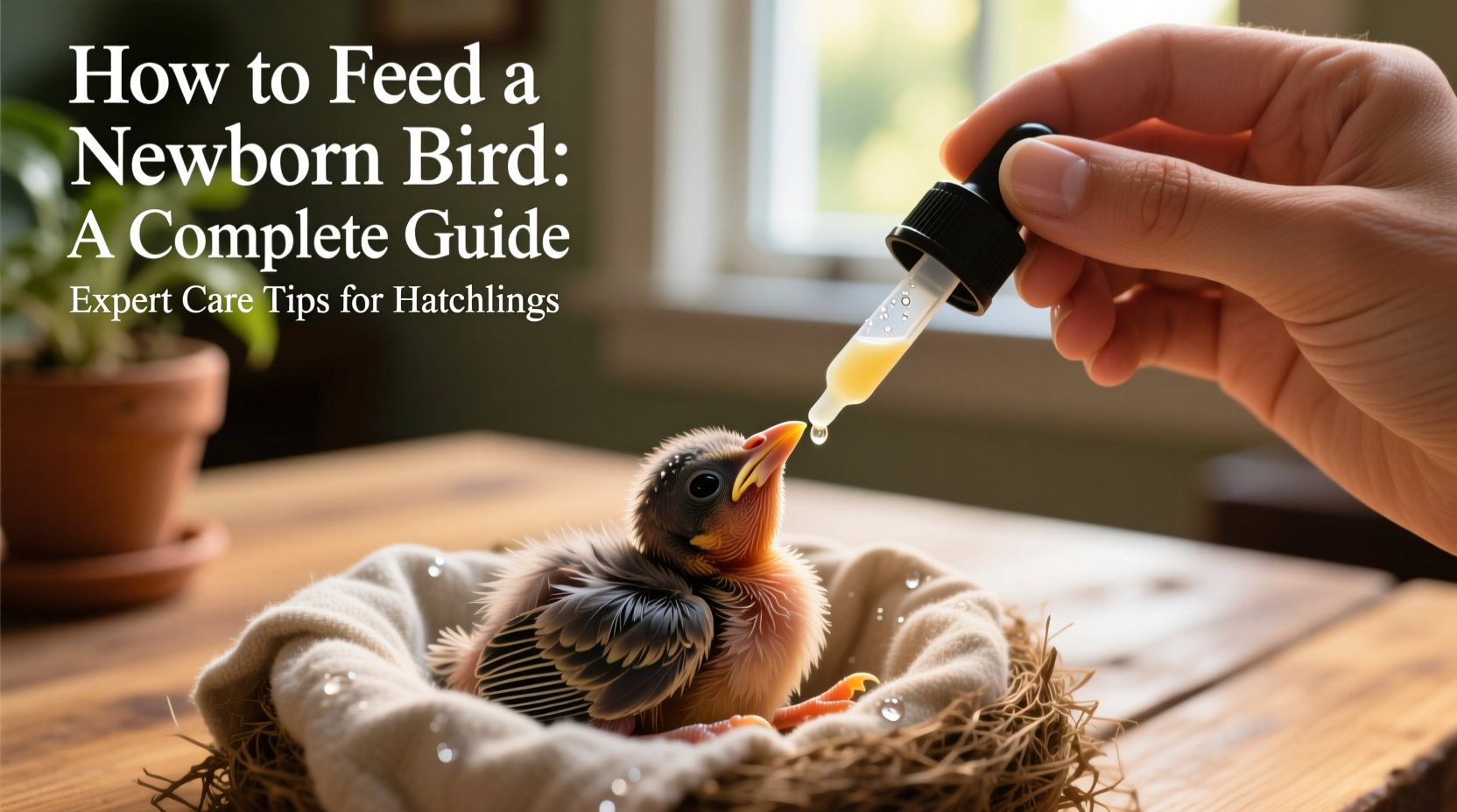 how to feed a newborn bird