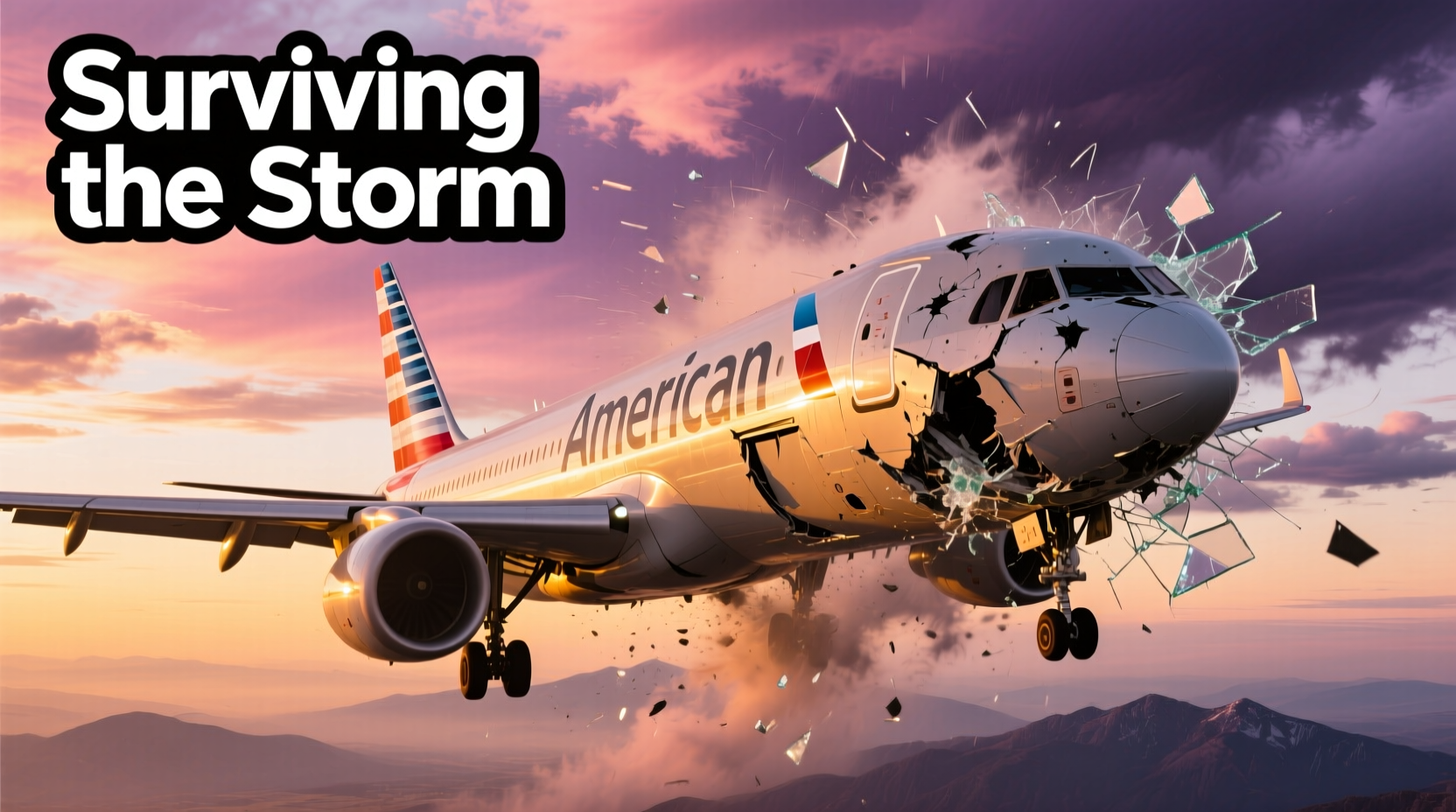 Hail-Storm-Smashed-Entire-Nose-American-Airlines-Plane-Mid-Flight: Budget Travel Guide