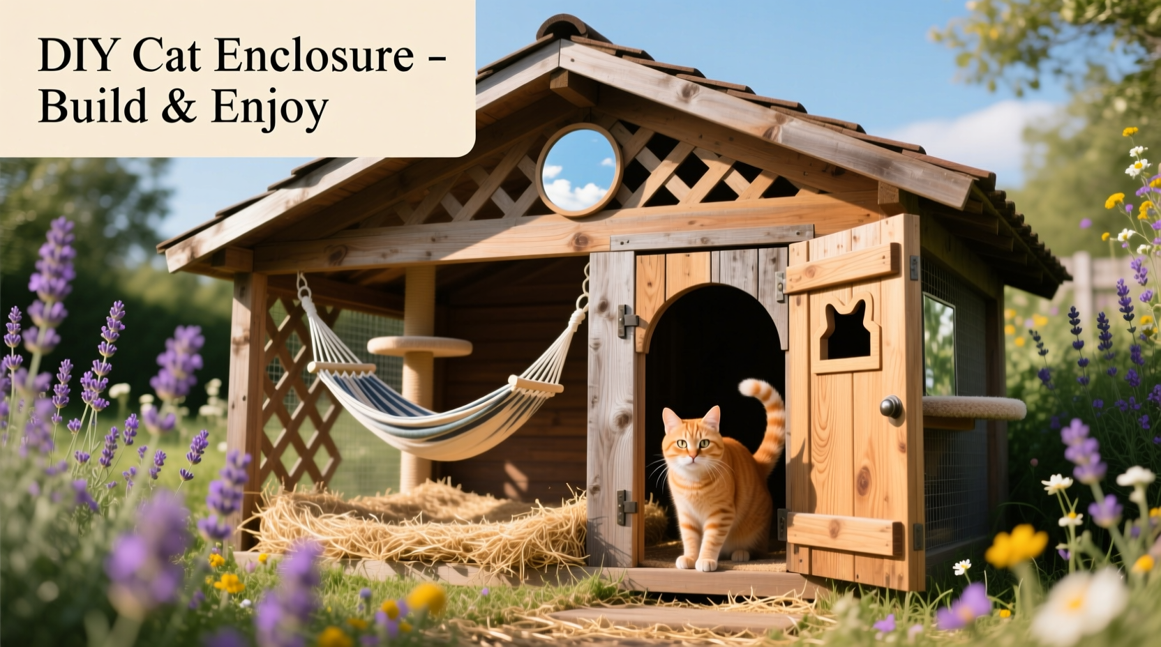 diy outdoor cat enclosure