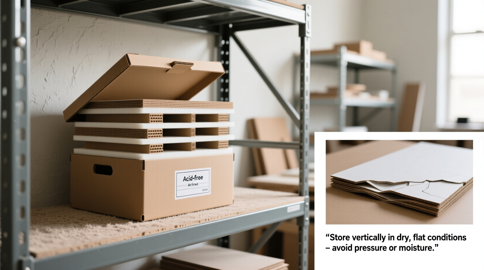 Proper storage techniques for craft foam board materials