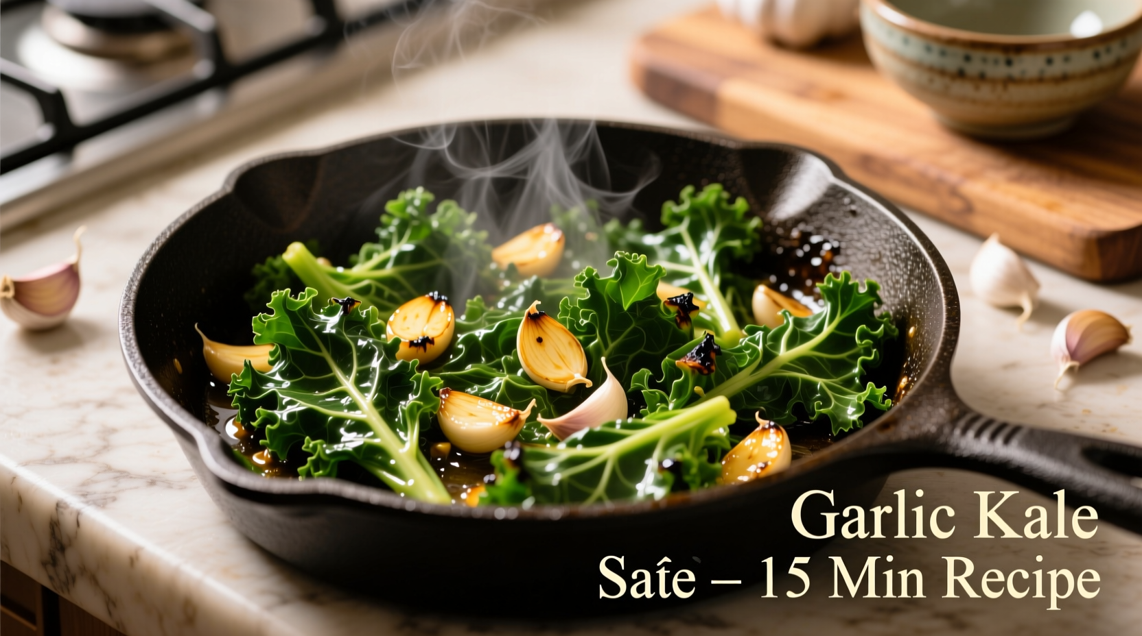 garlic kale saute