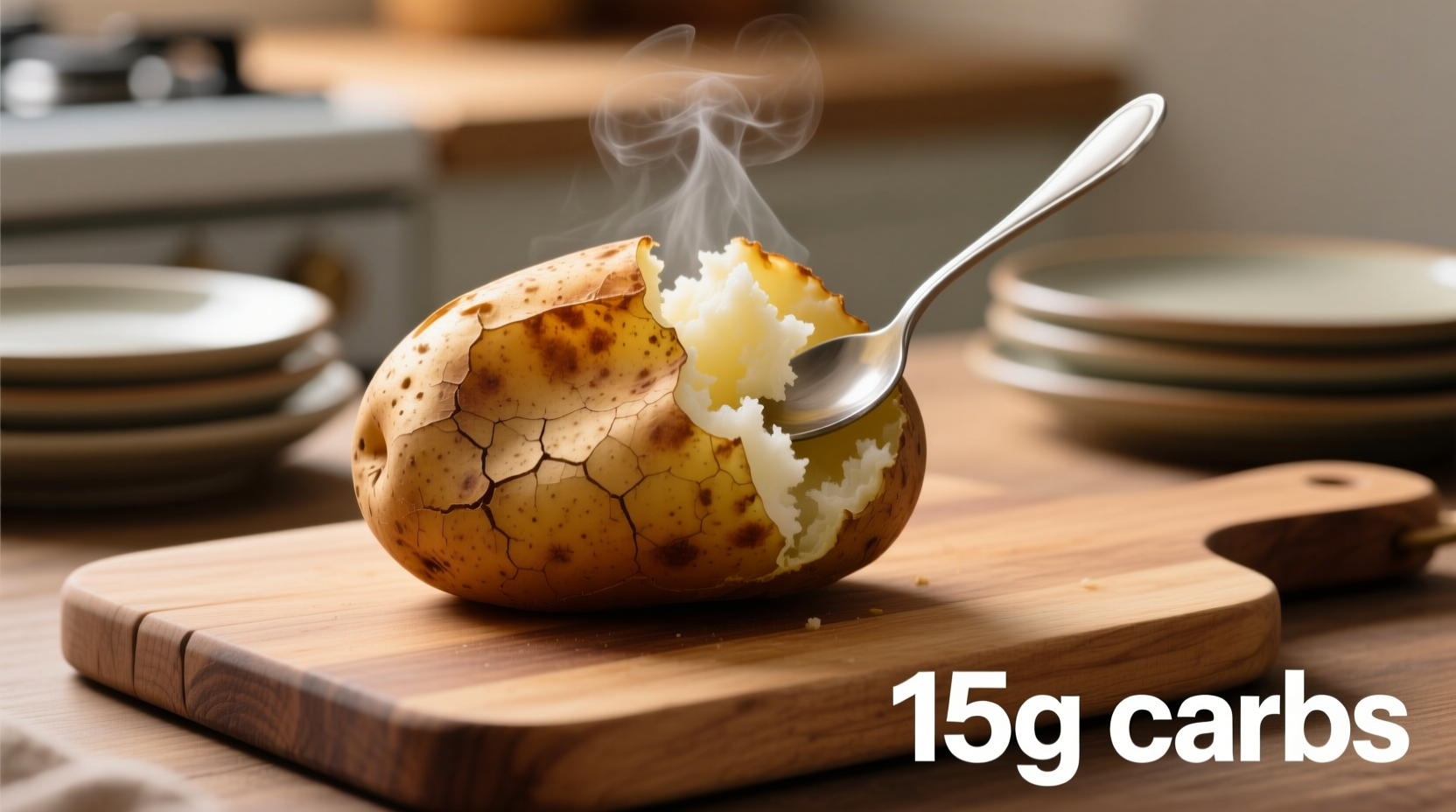 how many carbs in a medium baked potato