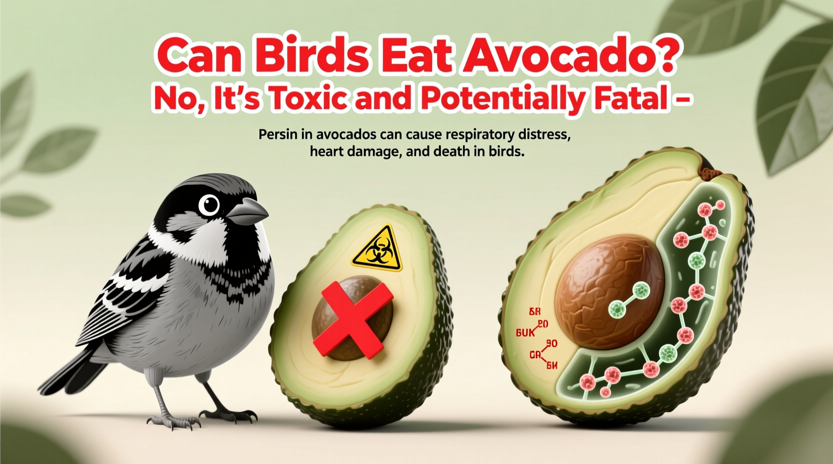 can birds eat avocado