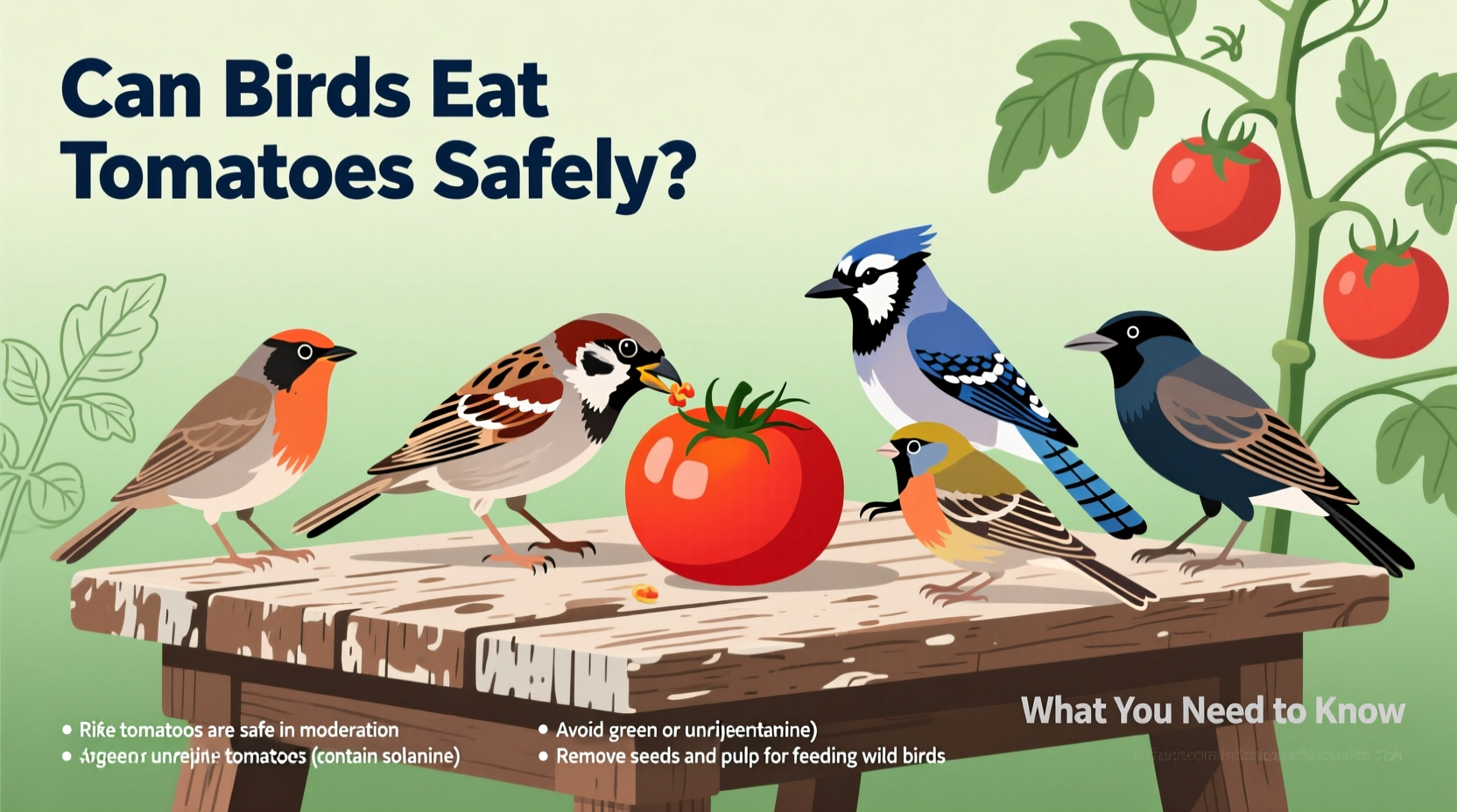 can birds eat tomatoes