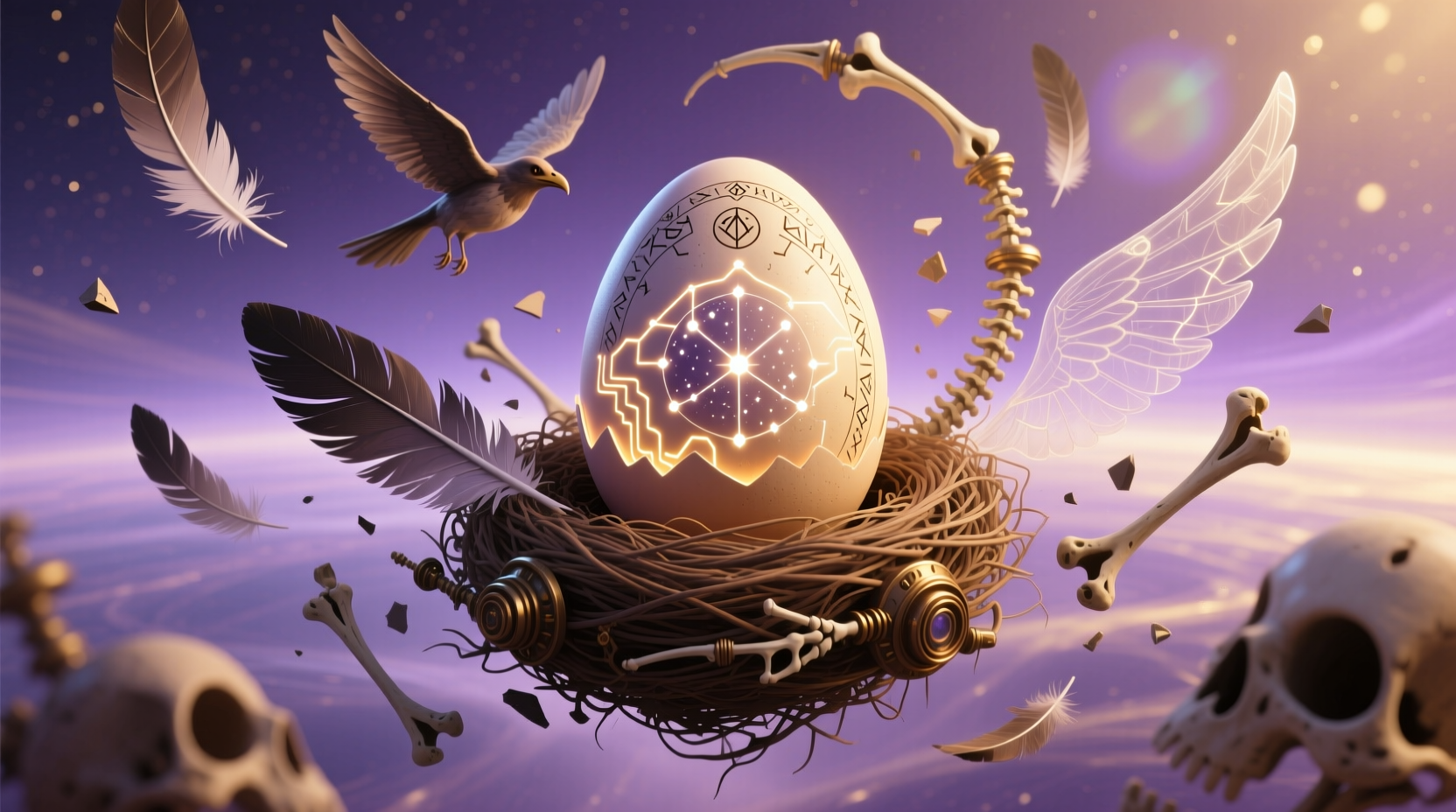 Infinite Craft egg creation from nest and bird elements