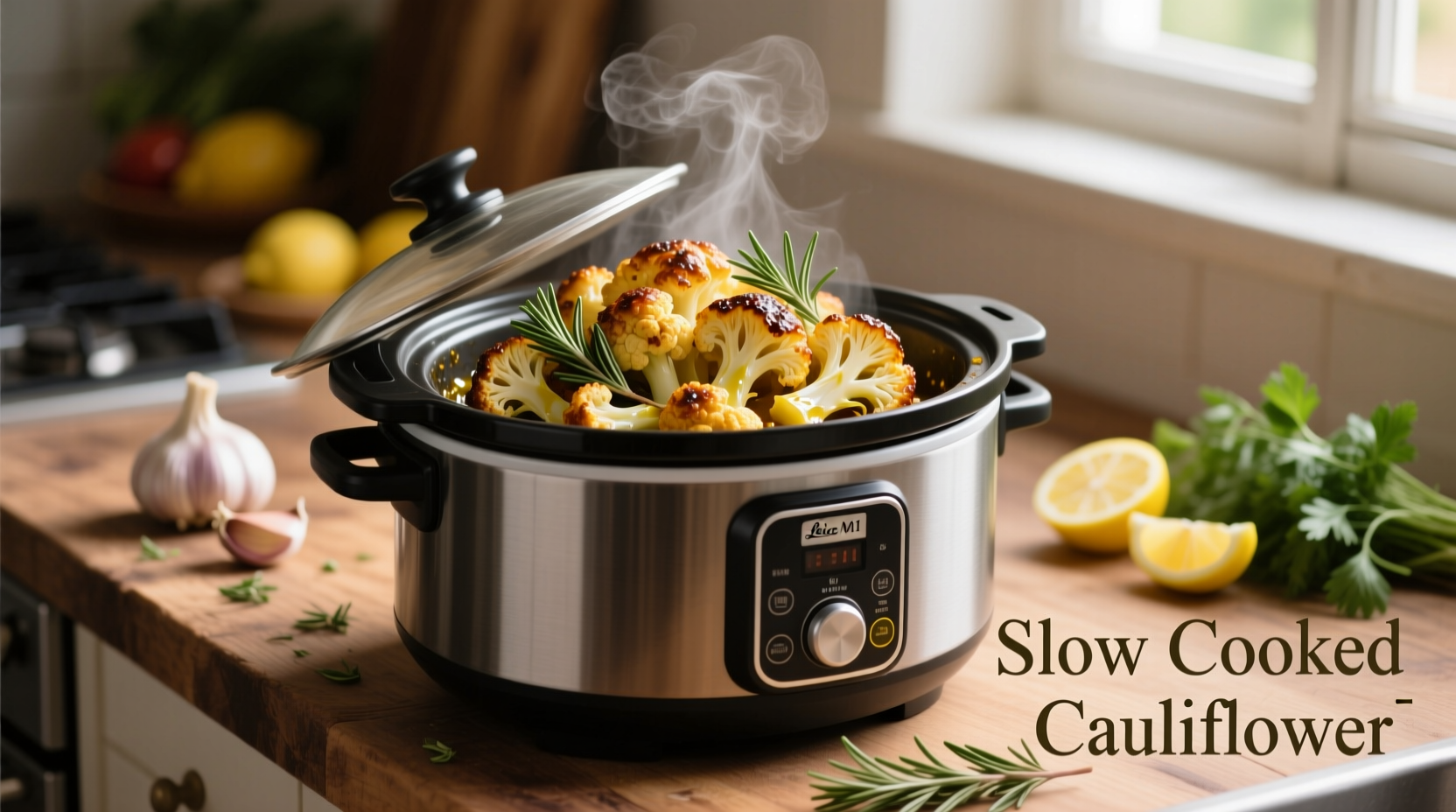 slow cooker cauliflower