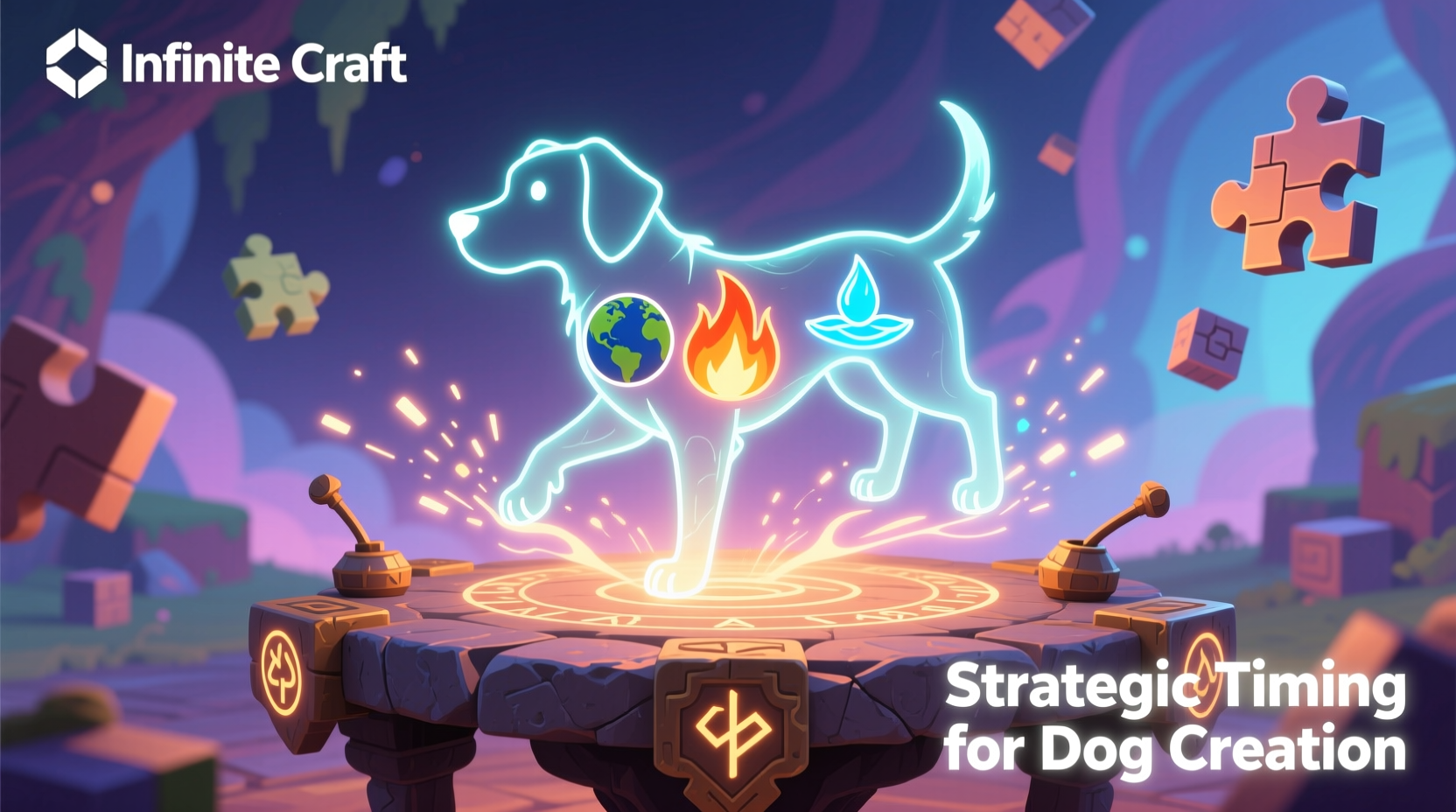 Strategic timing for dog creation in Infinite Craft