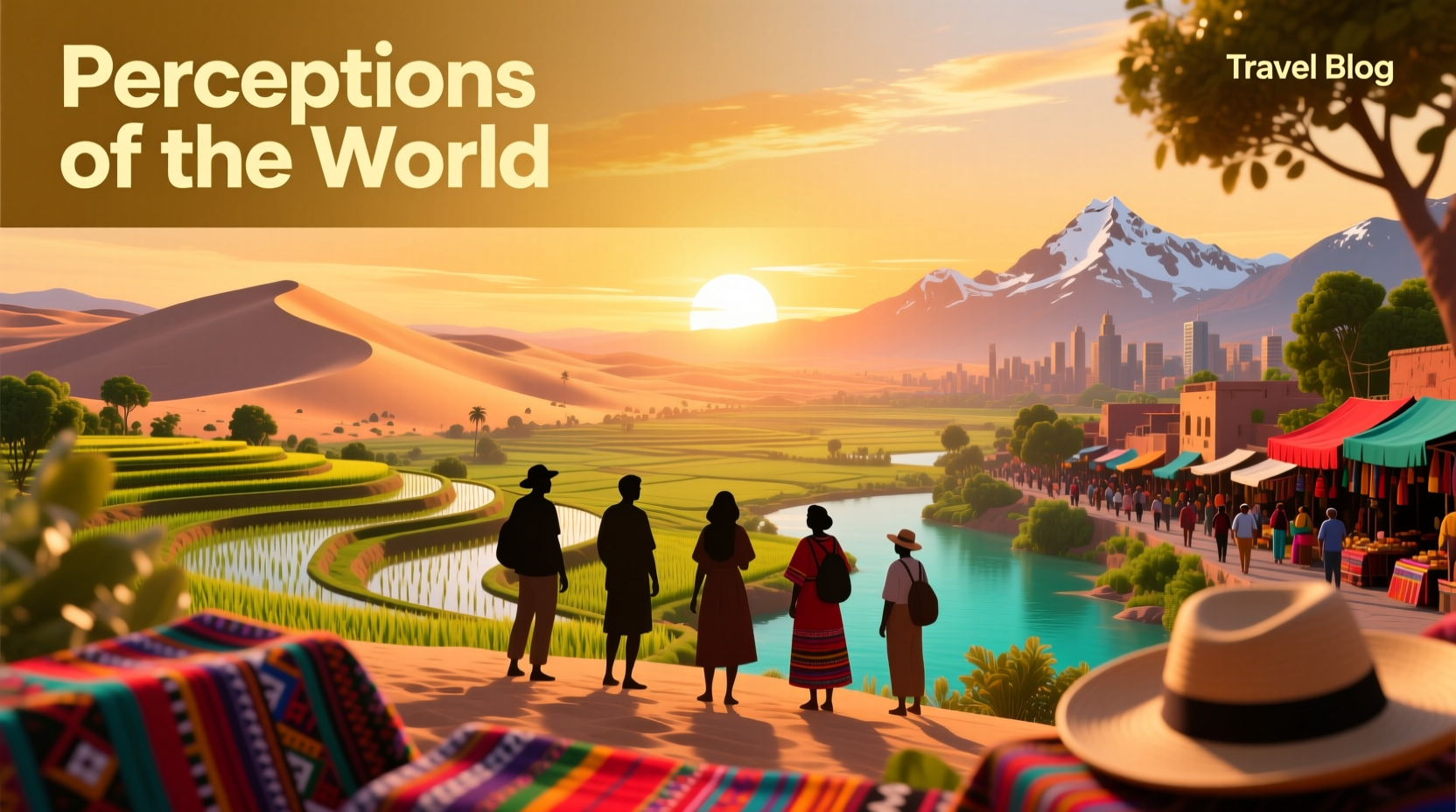 Peoples' Perception Every Country World Infographic: Budget Travel Guide