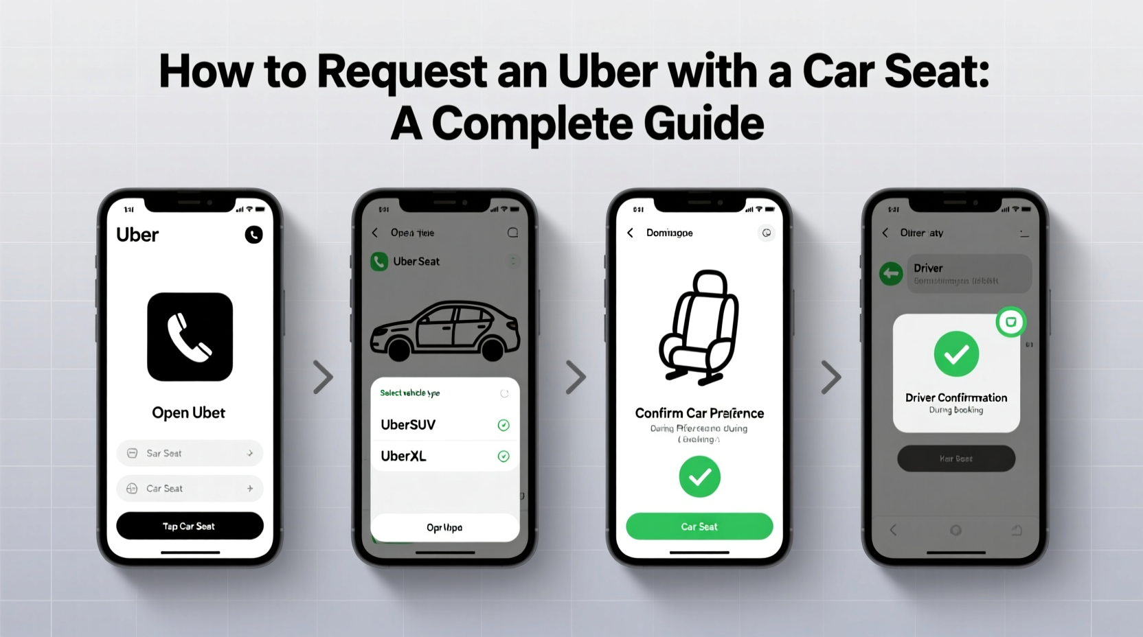 how to request uber with car seat