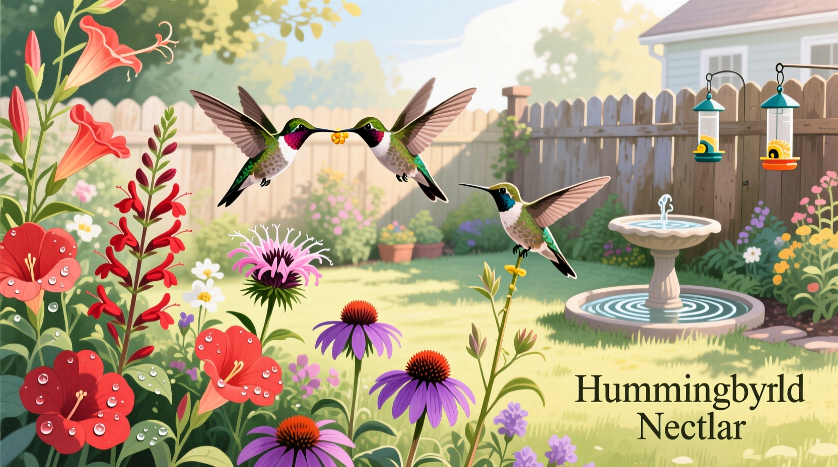 how to attract humming birds