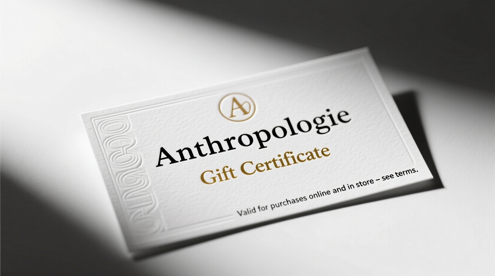 anthropologie gift certificates what actually matters