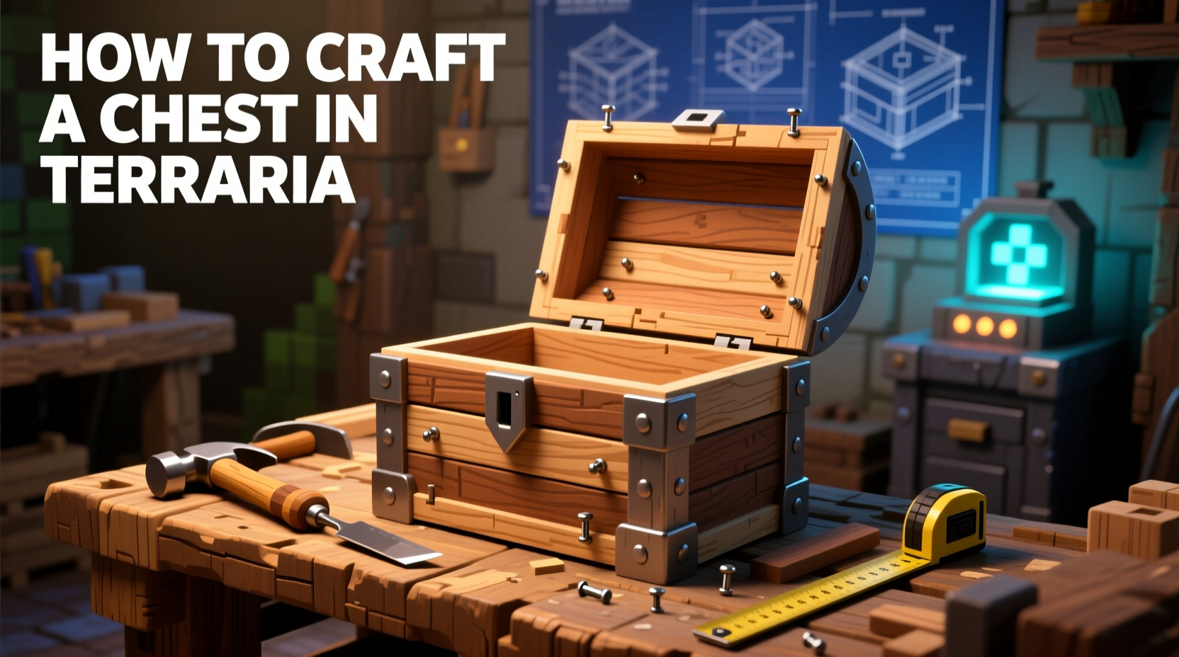 how to craft chest in terraria