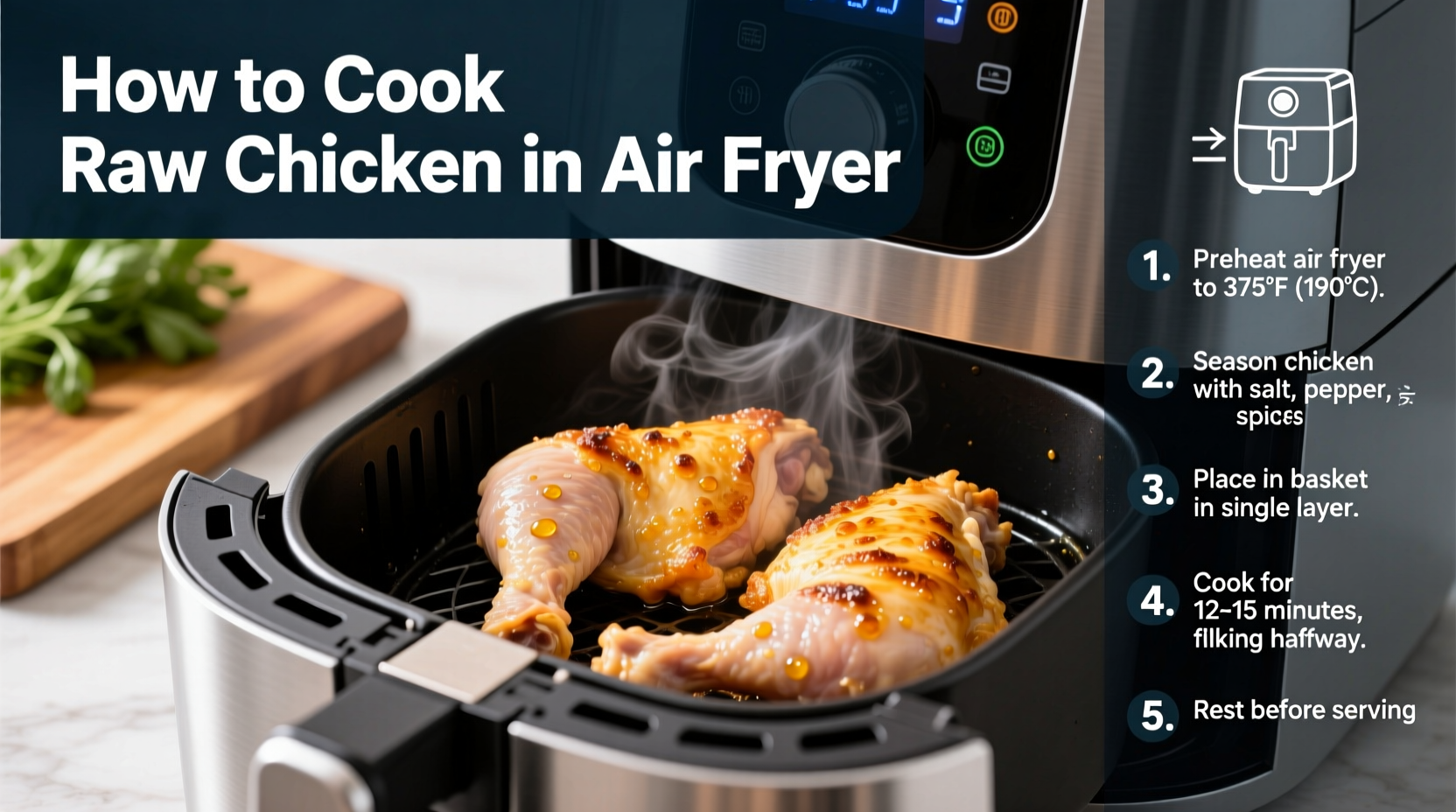 how to cook raw chicken in air fryer