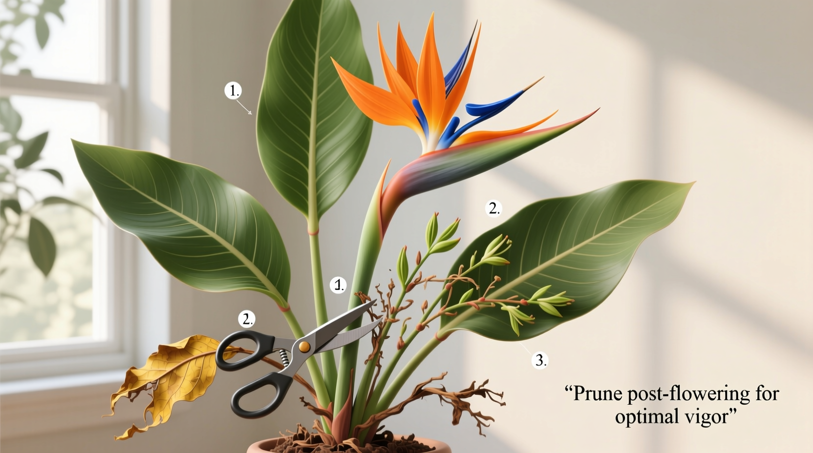 how to prune bird of paradise