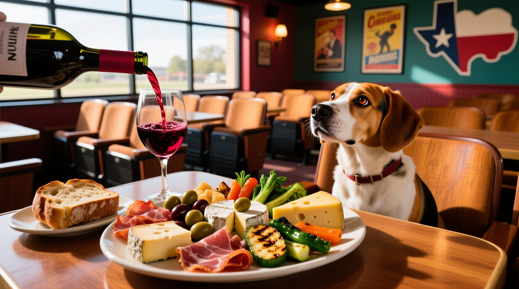 Dog-Friendly Movie Theater Texas Unlimited Wine: Dining Guide