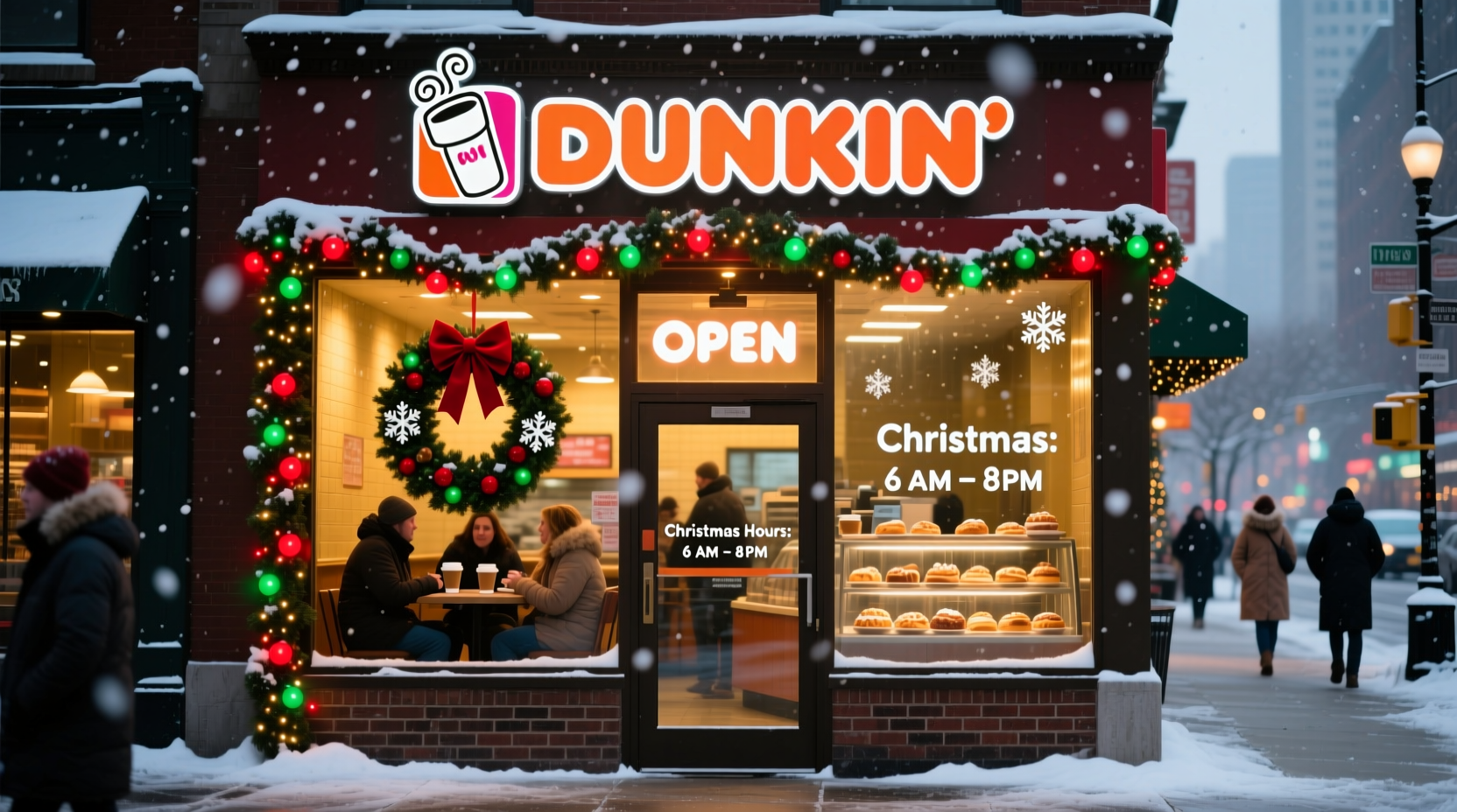 is dunkin open on christmas 2024