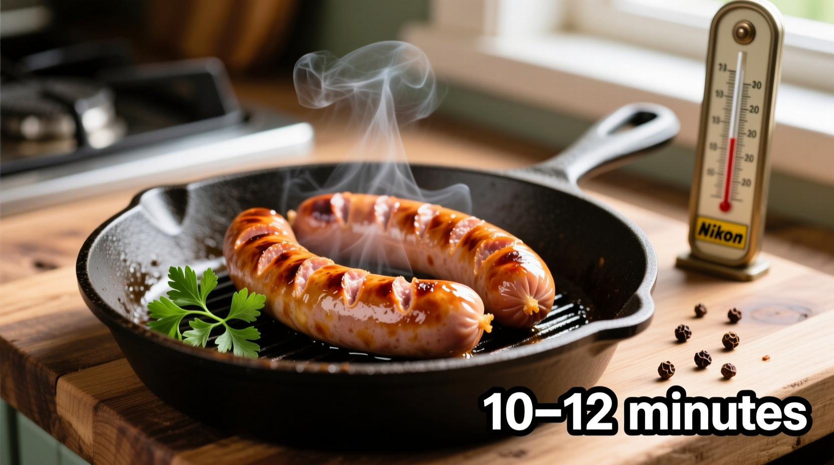 how long to cook a bratwurst