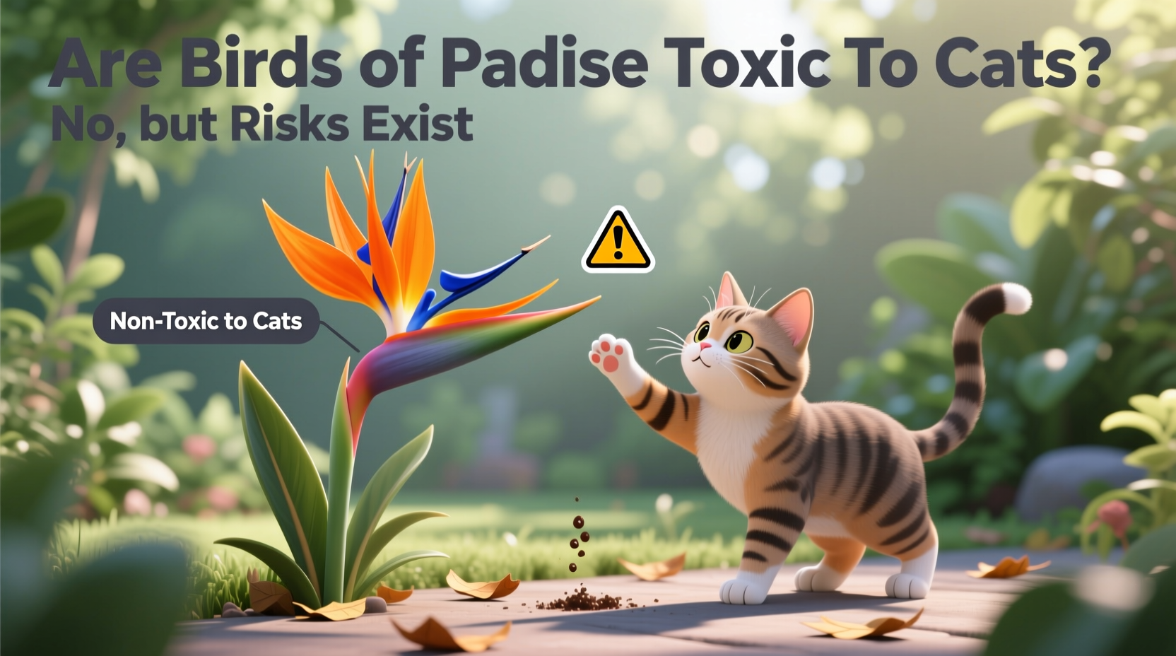 are birds of paradise toxic to cats