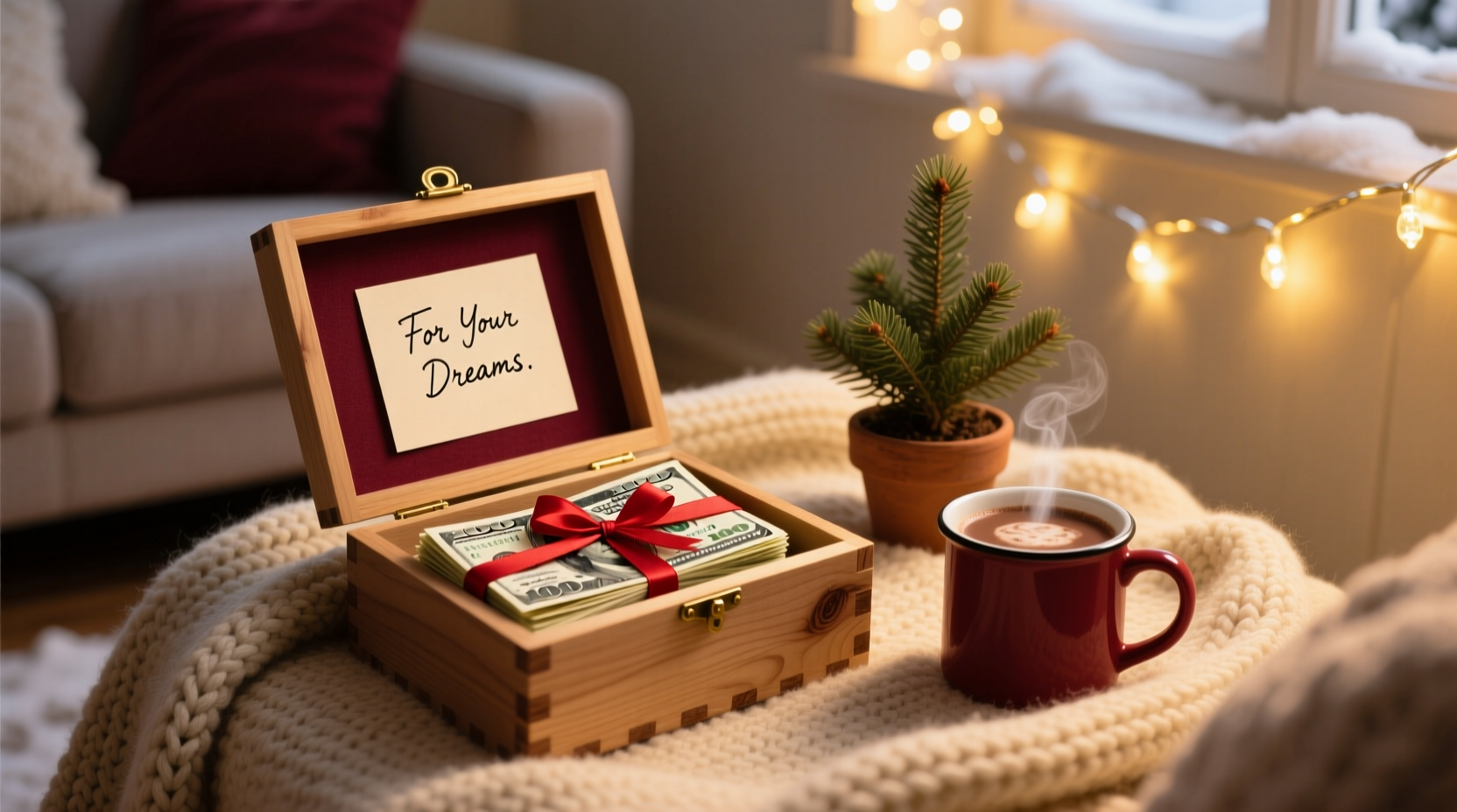 how to give money as a christmas present