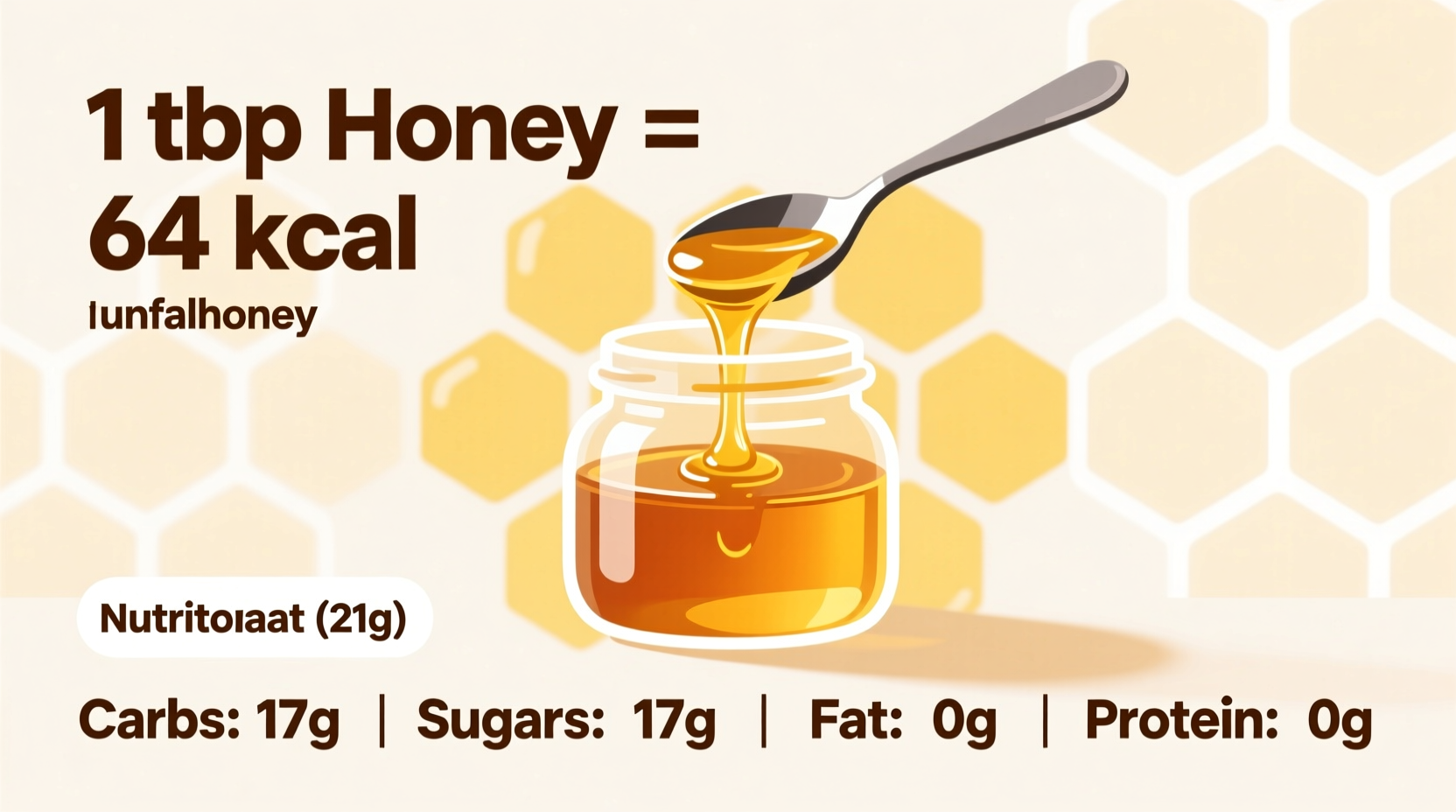 how many calories in 1 tbsp honey