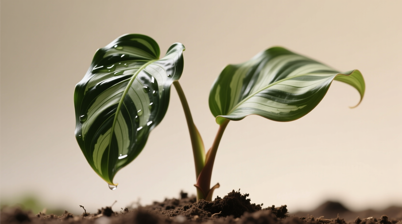 Lancifolia leaf curl vs dry soil curl comparison - tight V-shape indicates overwatering, not drought