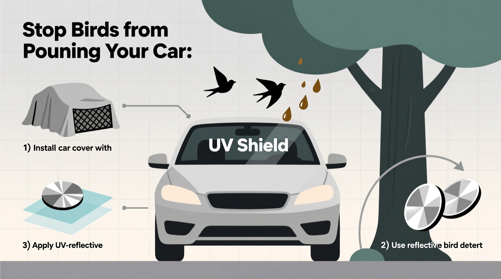 how to stop birds from pooping on my car