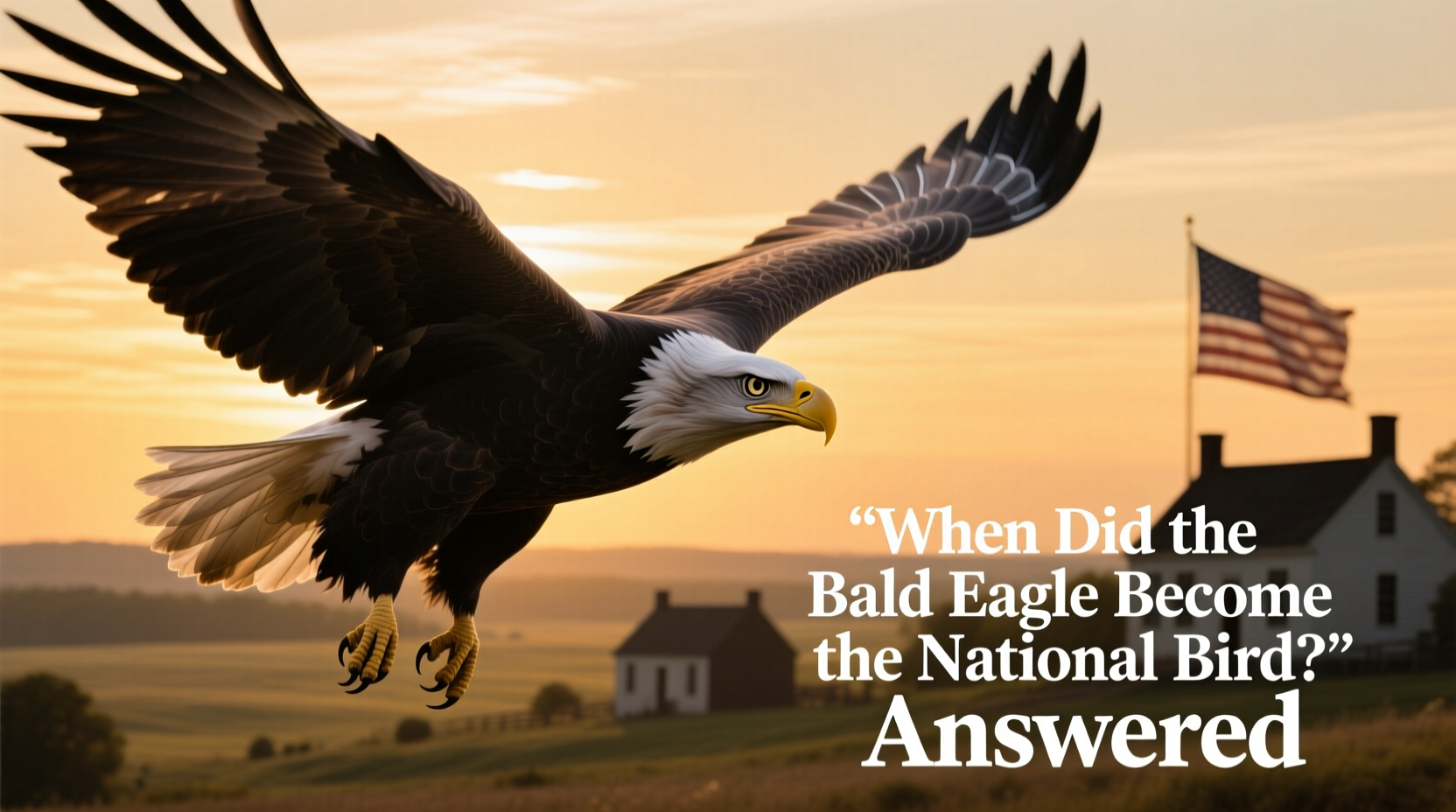 when did the bald eagle become the national bird