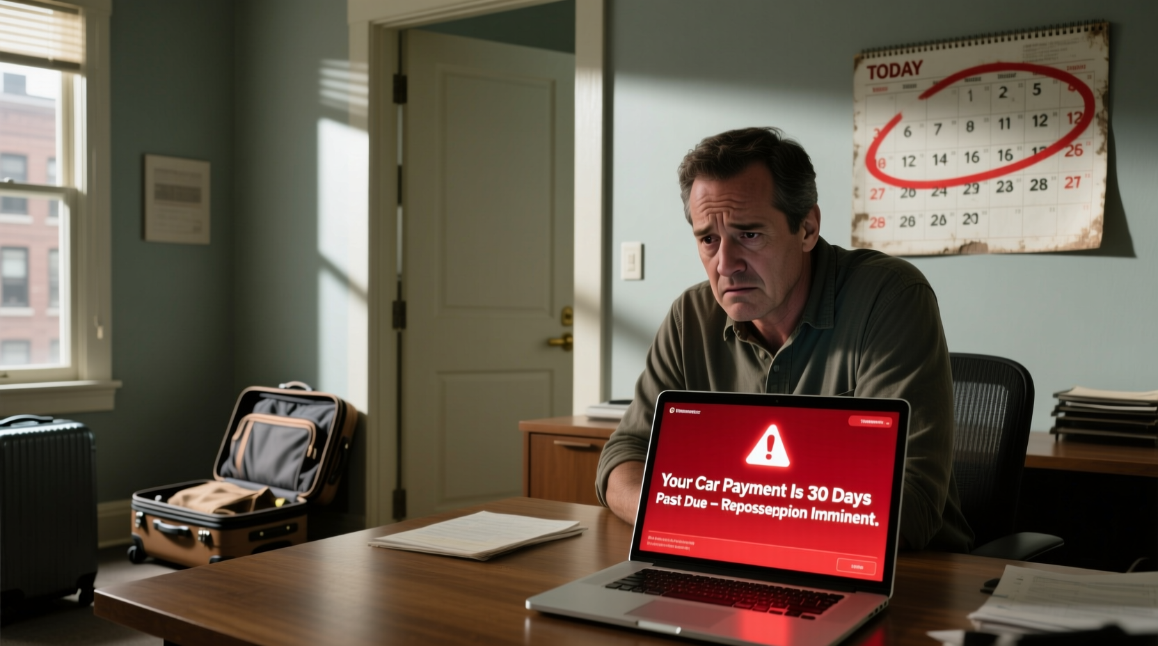 how late can you be on a car payment