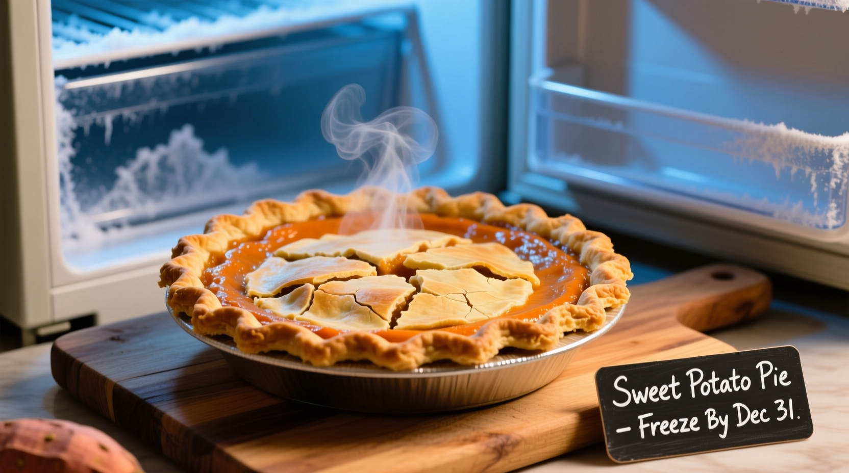 can you freeze sweet potato pie