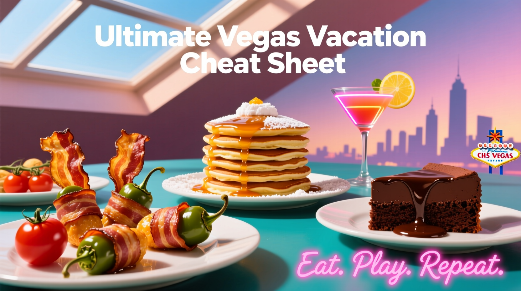 Ultimate Vegas Vacation Cheat Sheet Infographic: Food & Drink Guide
