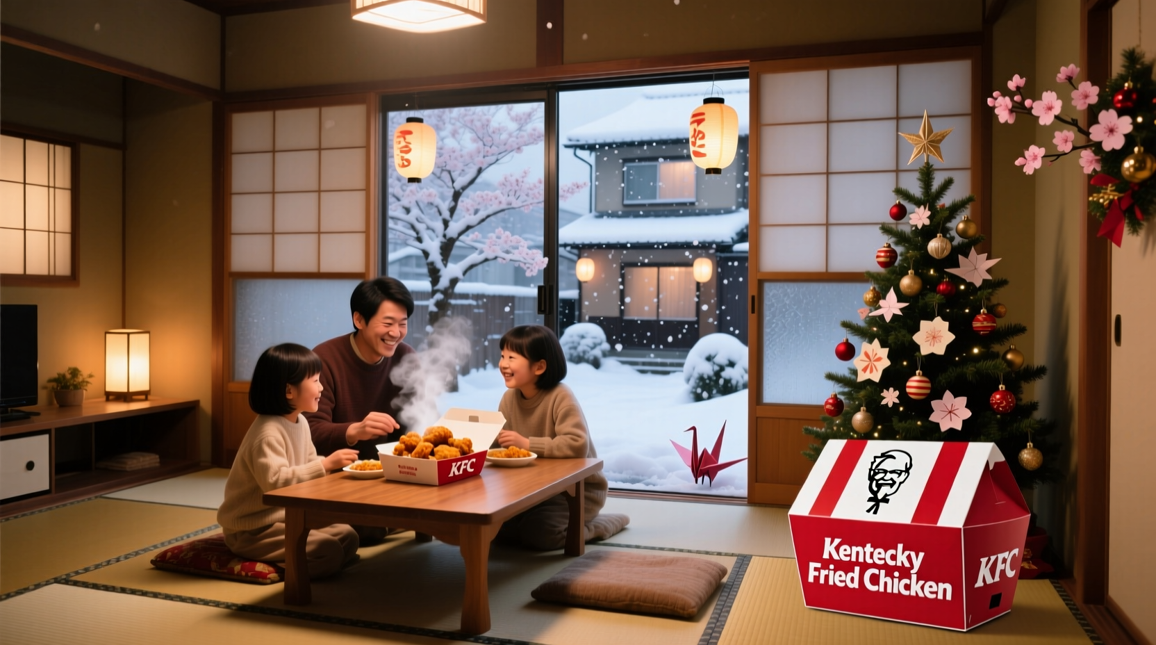 what country eats kfc for christmas