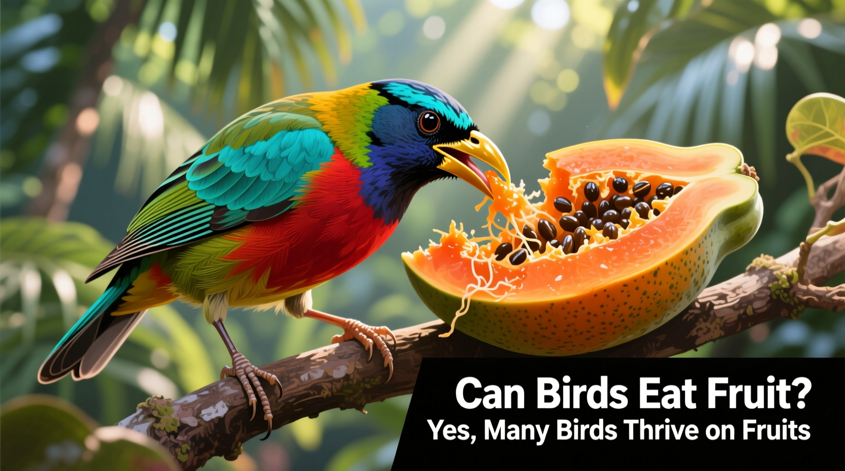 can birds eat fruit