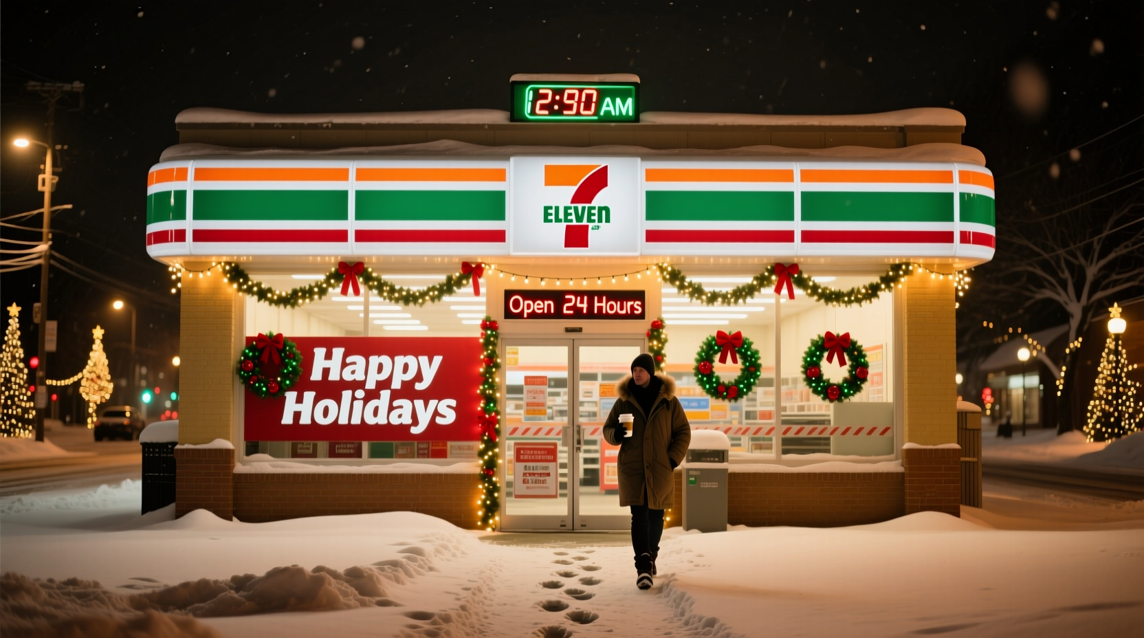is 711 open on christmas
