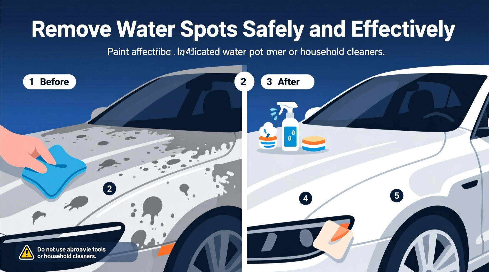 how to remove water spots on car