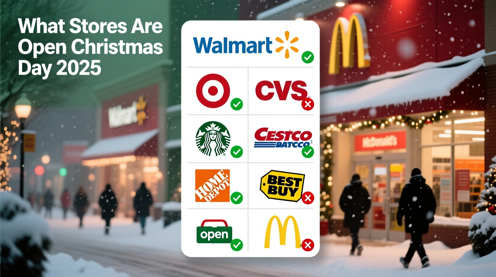 what stores are open christmas day 2024